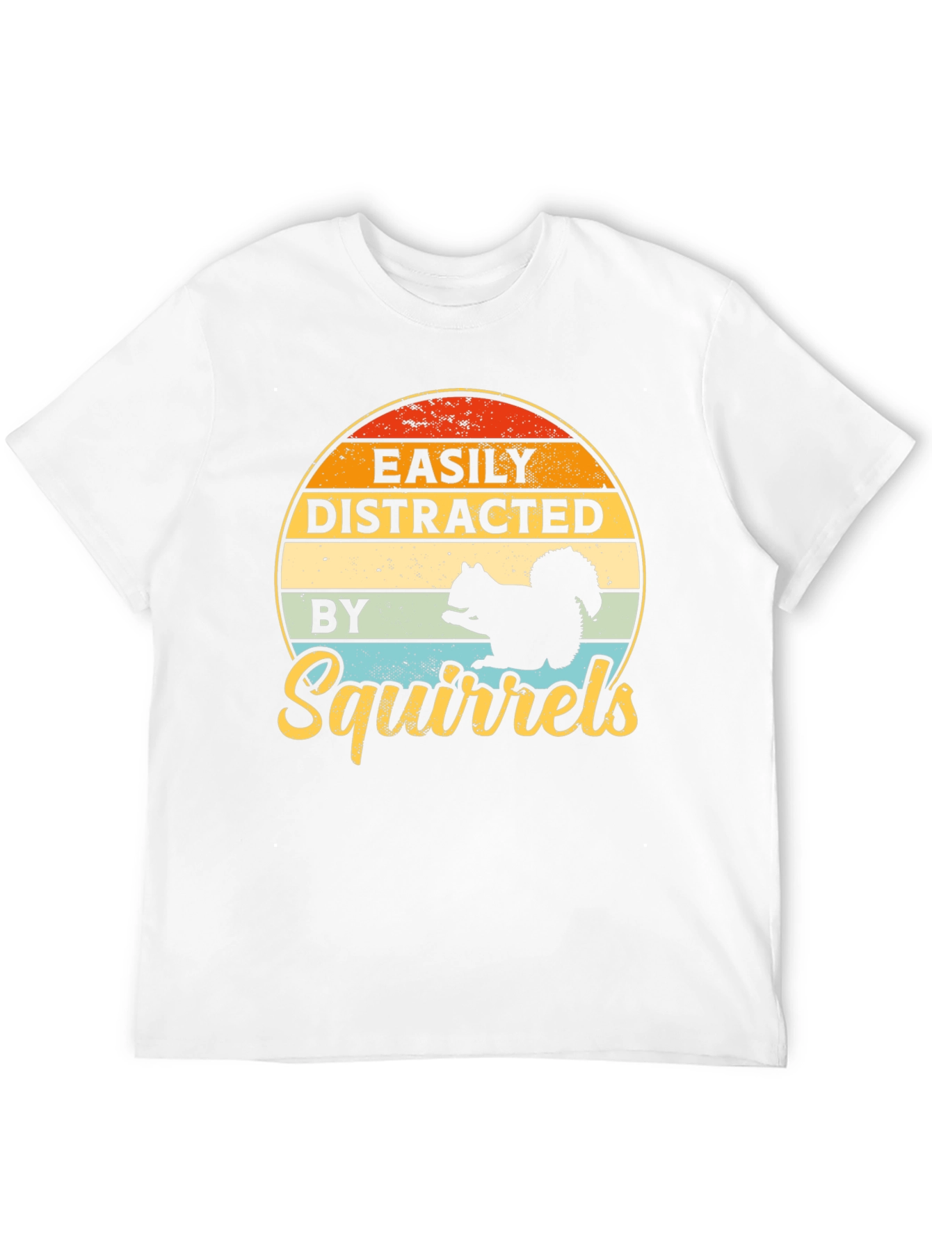 Easily Distracted By Squirrels Graphic T-Shirt
