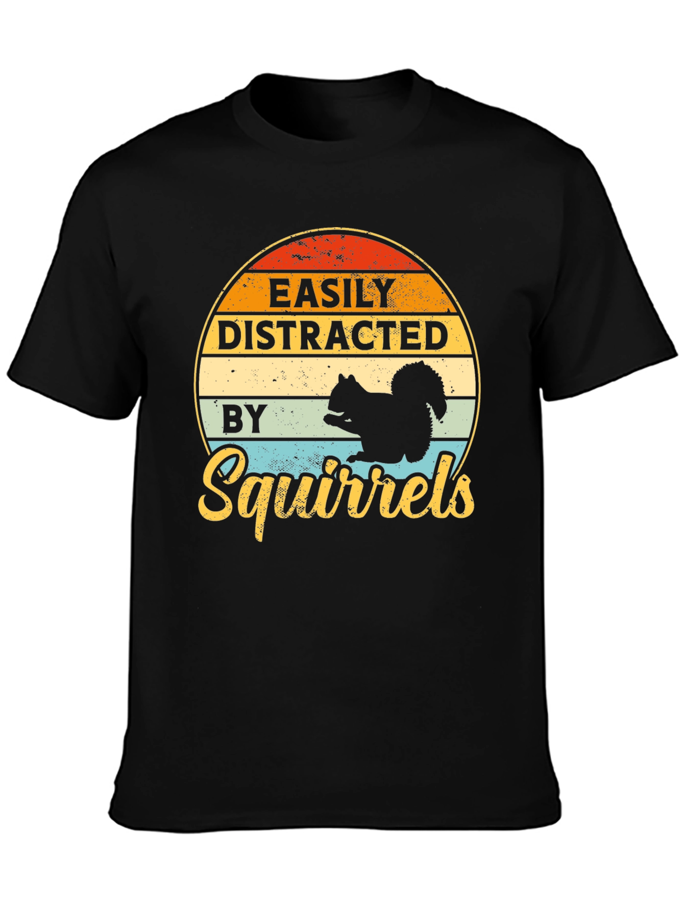 Easily Distracted By Squirrels Graphic T-Shirt