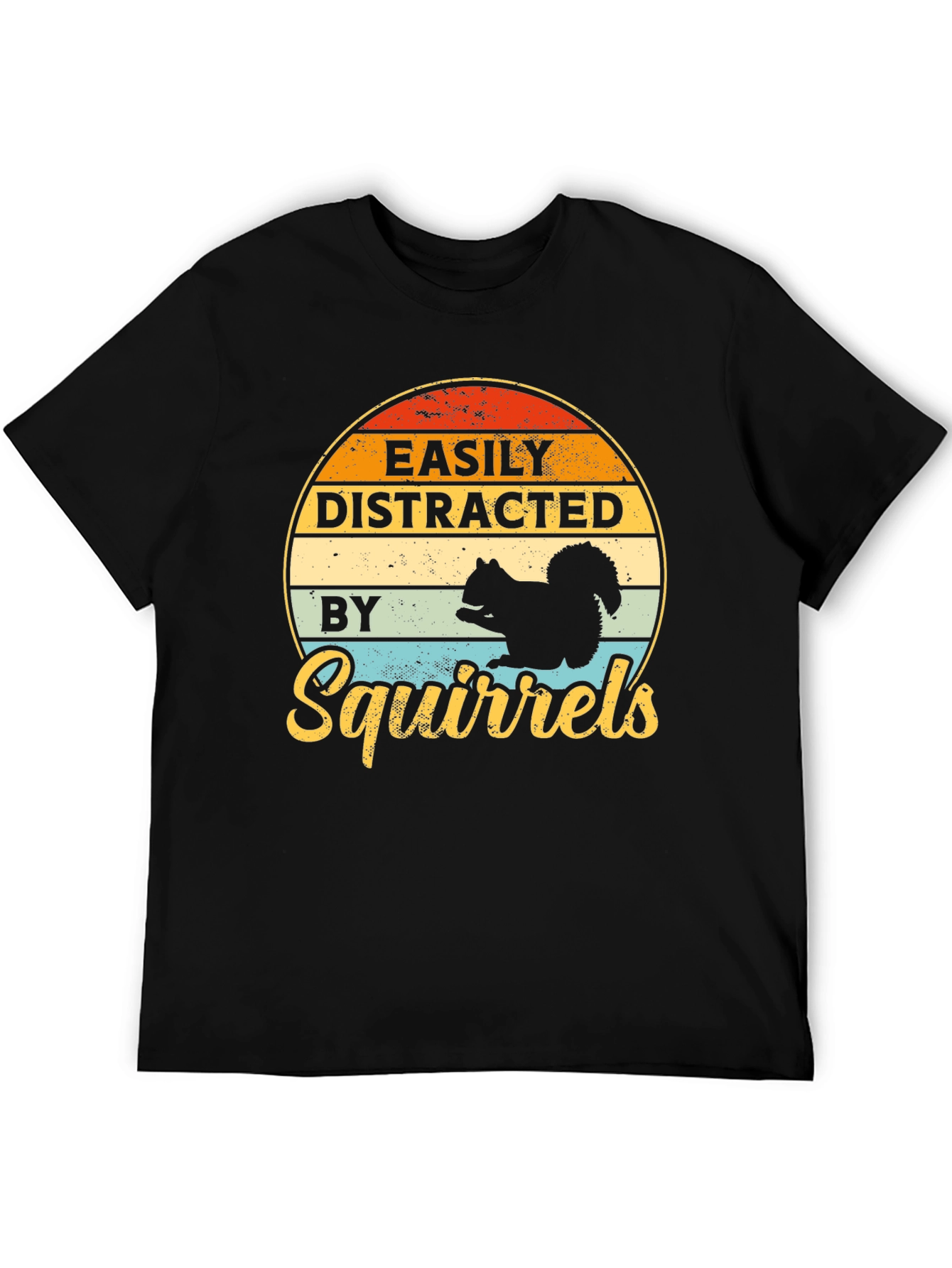 Easily Distracted By Squirrels Graphic T-Shirt