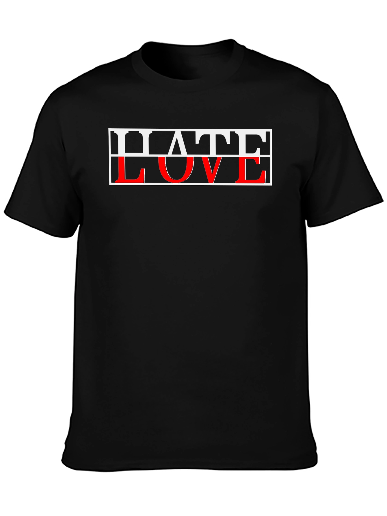 Hate Love Graphic Tee - Edgy Streetwear Style