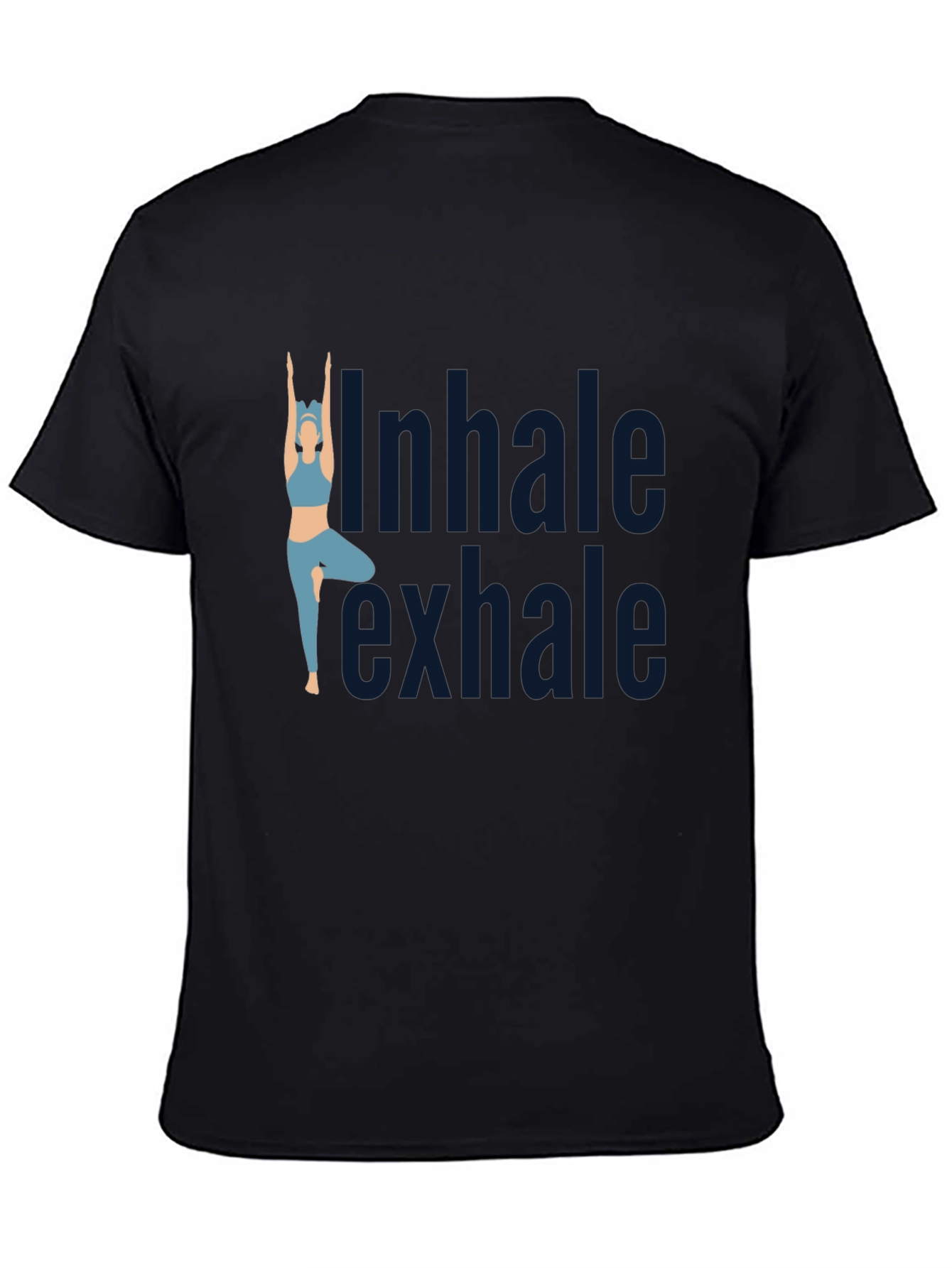 Inhale Exhale Yoga T-Shirt - Black