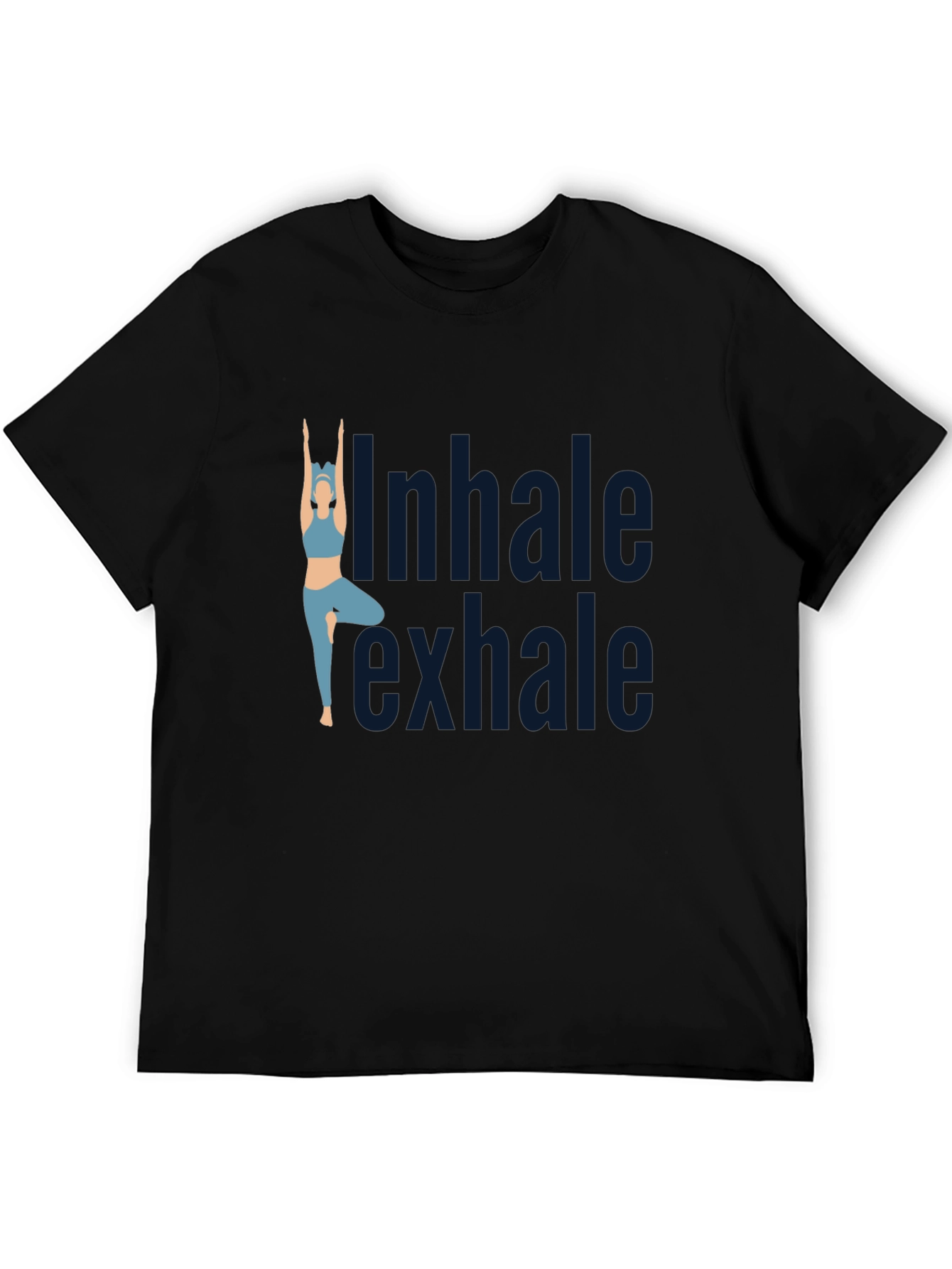 Inhale Exhale Yoga T-Shirt - Black