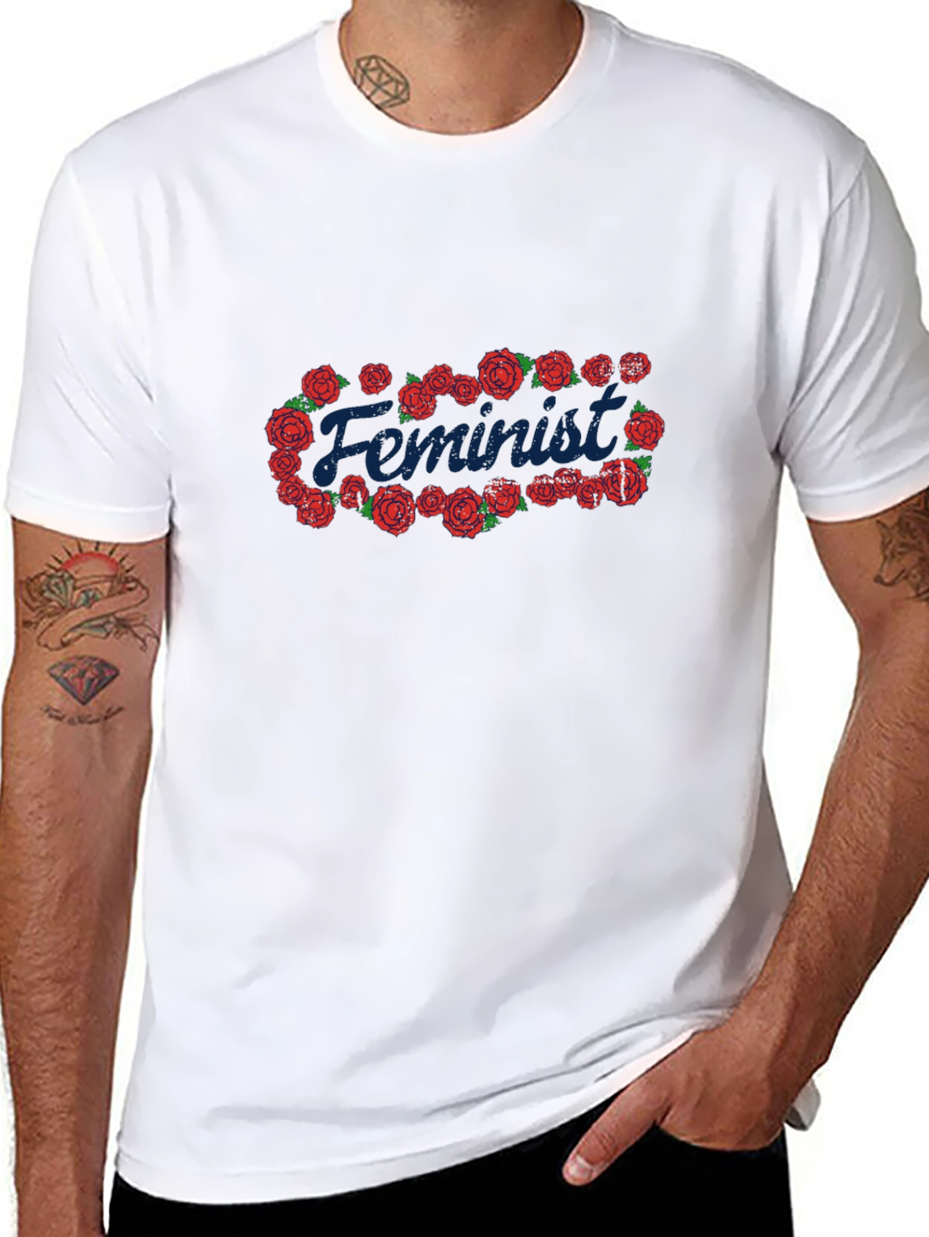 Feminist Rose Graphic T-Shirt