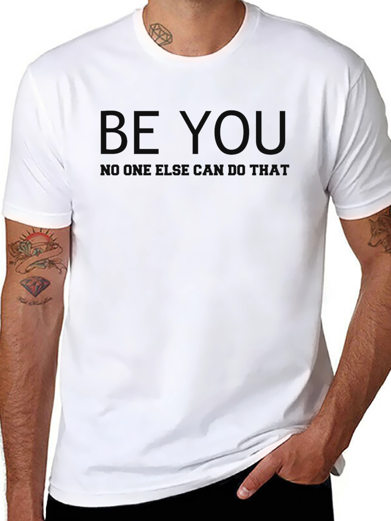 Be You Black T-Shirt - Motivational Graphic Tee