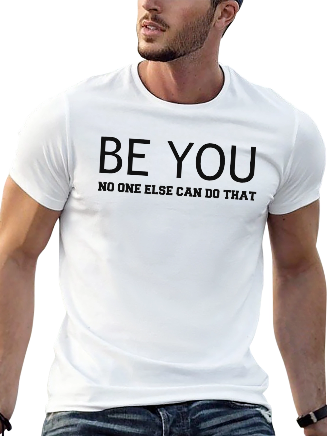 Be You Black T-Shirt - Motivational Graphic Tee