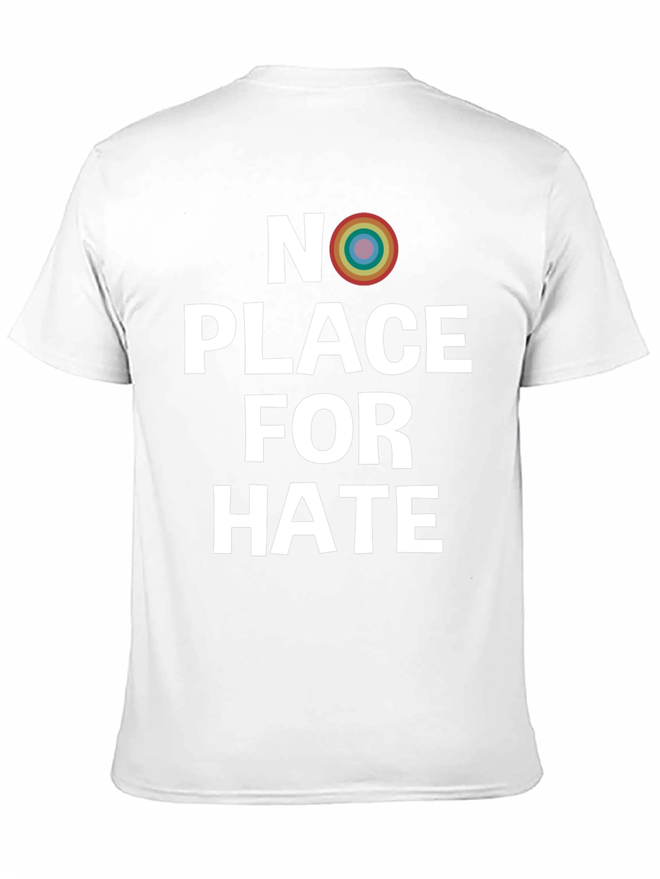 No Place For Hate Rainbow Graphic Tee