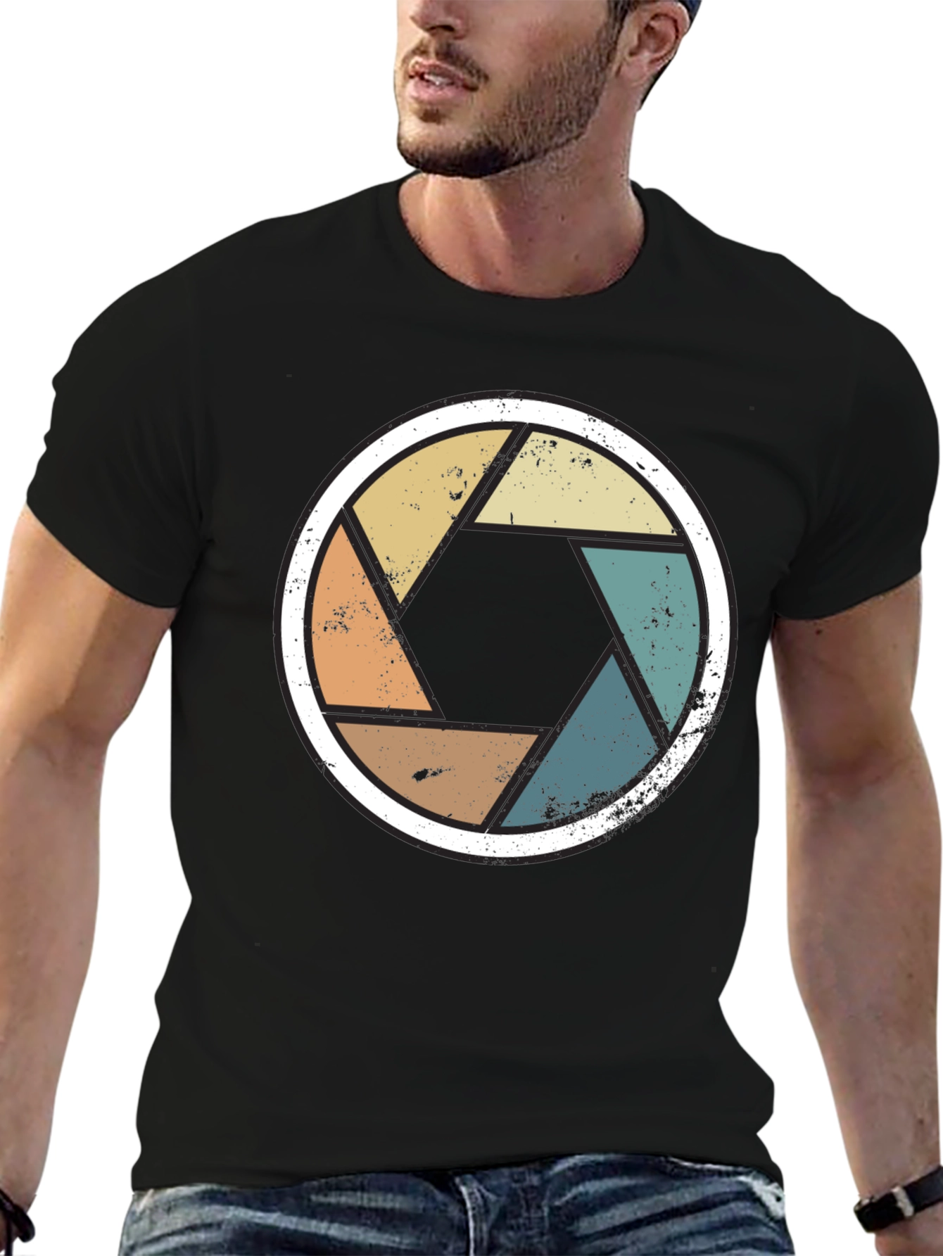 Retro Camera Aperture T-Shirt - Photographer Gift