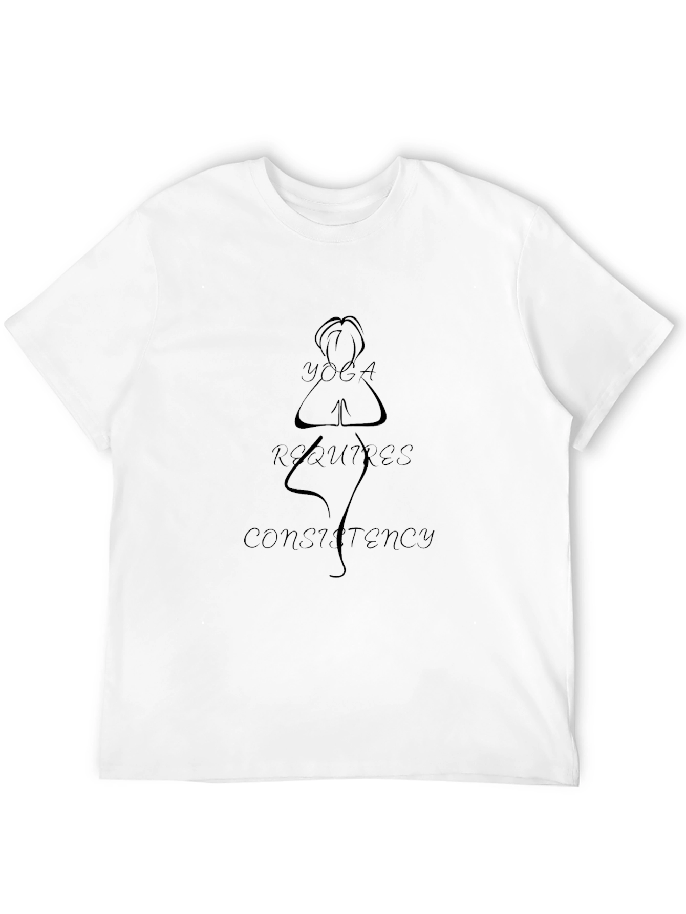 Yoga Requires Consistency Graphic T-Shirt