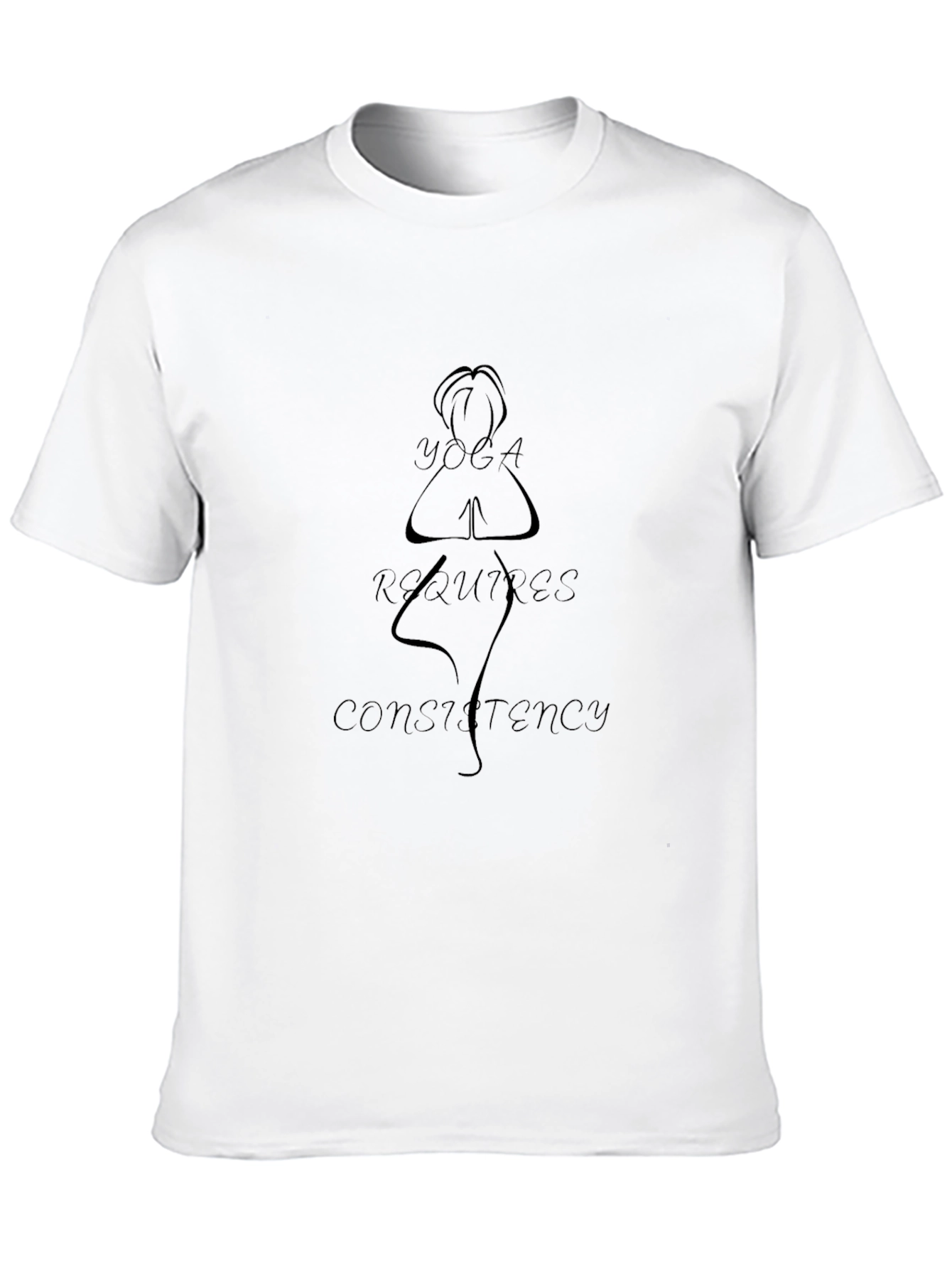 Yoga Requires Consistency Graphic T-Shirt