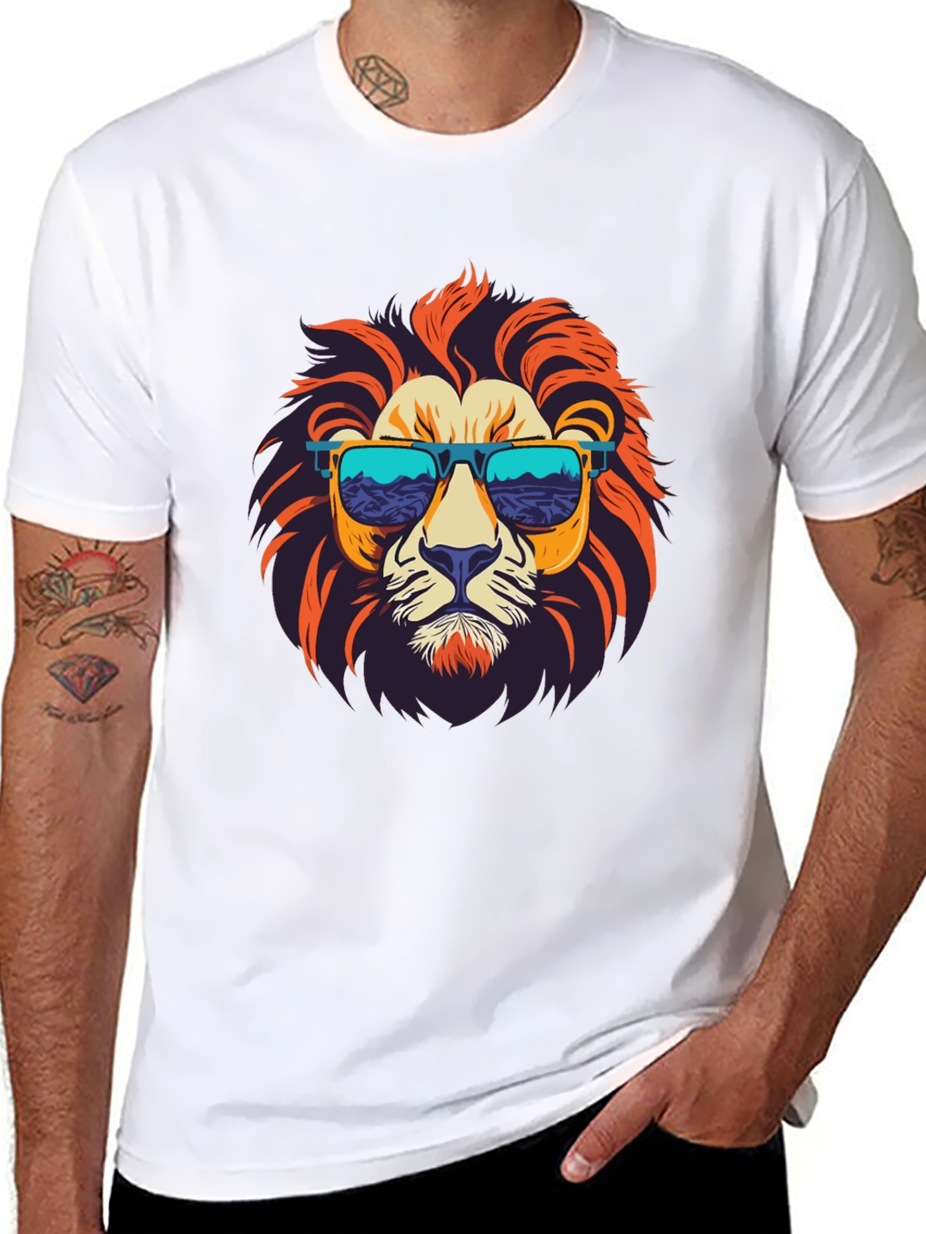 Lion Graphic T-Shirt - Cool & Stylish Menswear