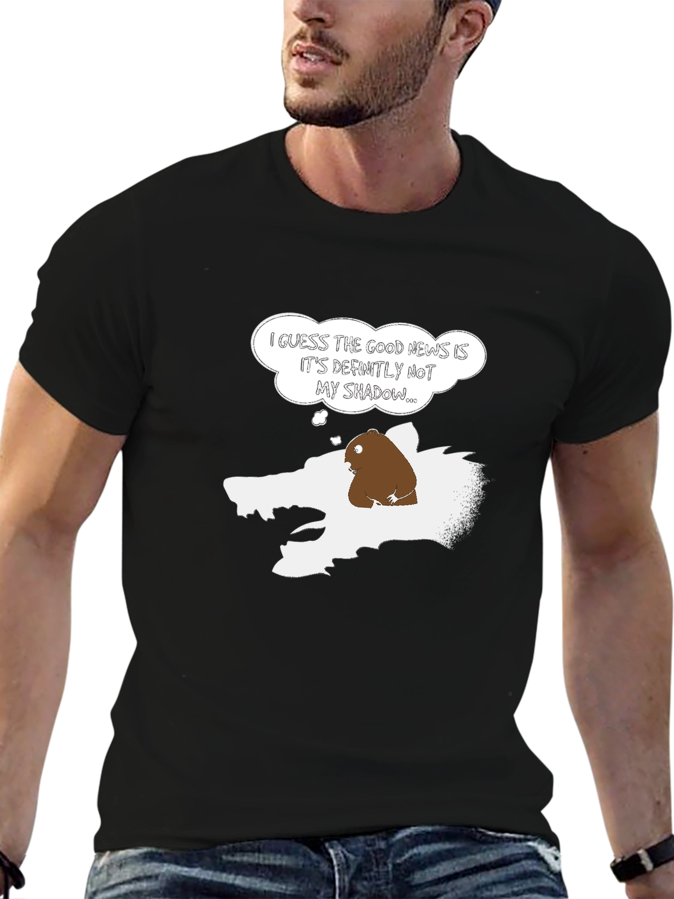 Groundhog Day Shadow Humor Mens T-Shirt