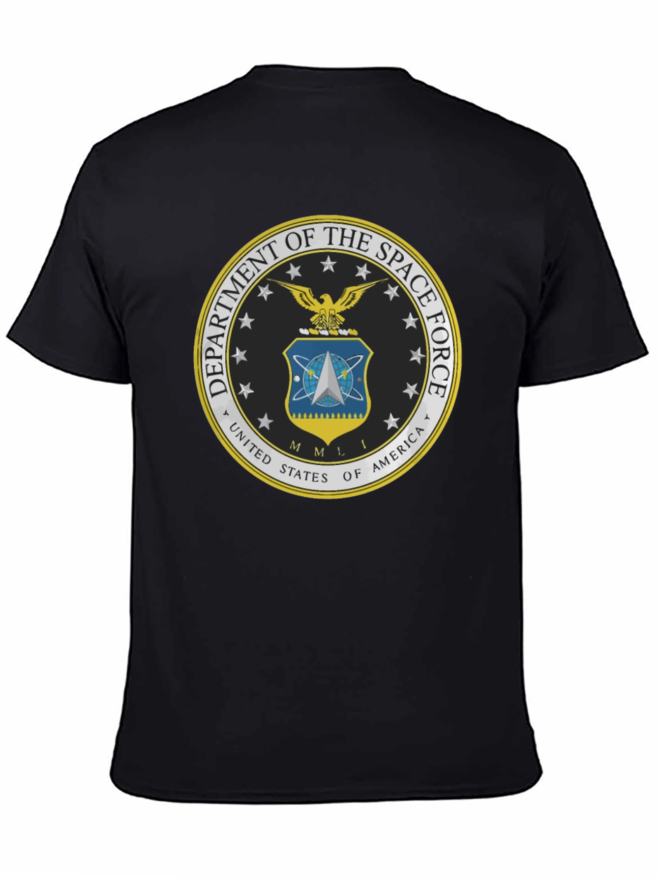 US Space Force Emblem T-Shirt - Black