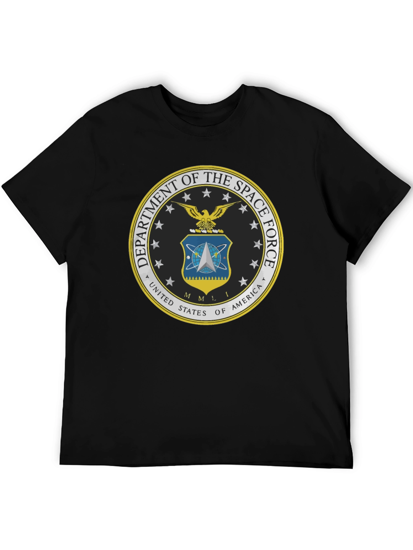 US Space Force Emblem T-Shirt - Black