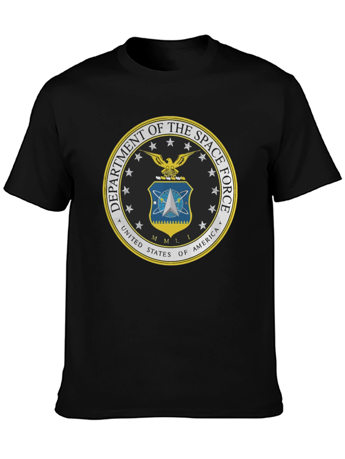 US Space Force Emblem T-Shirt - Black