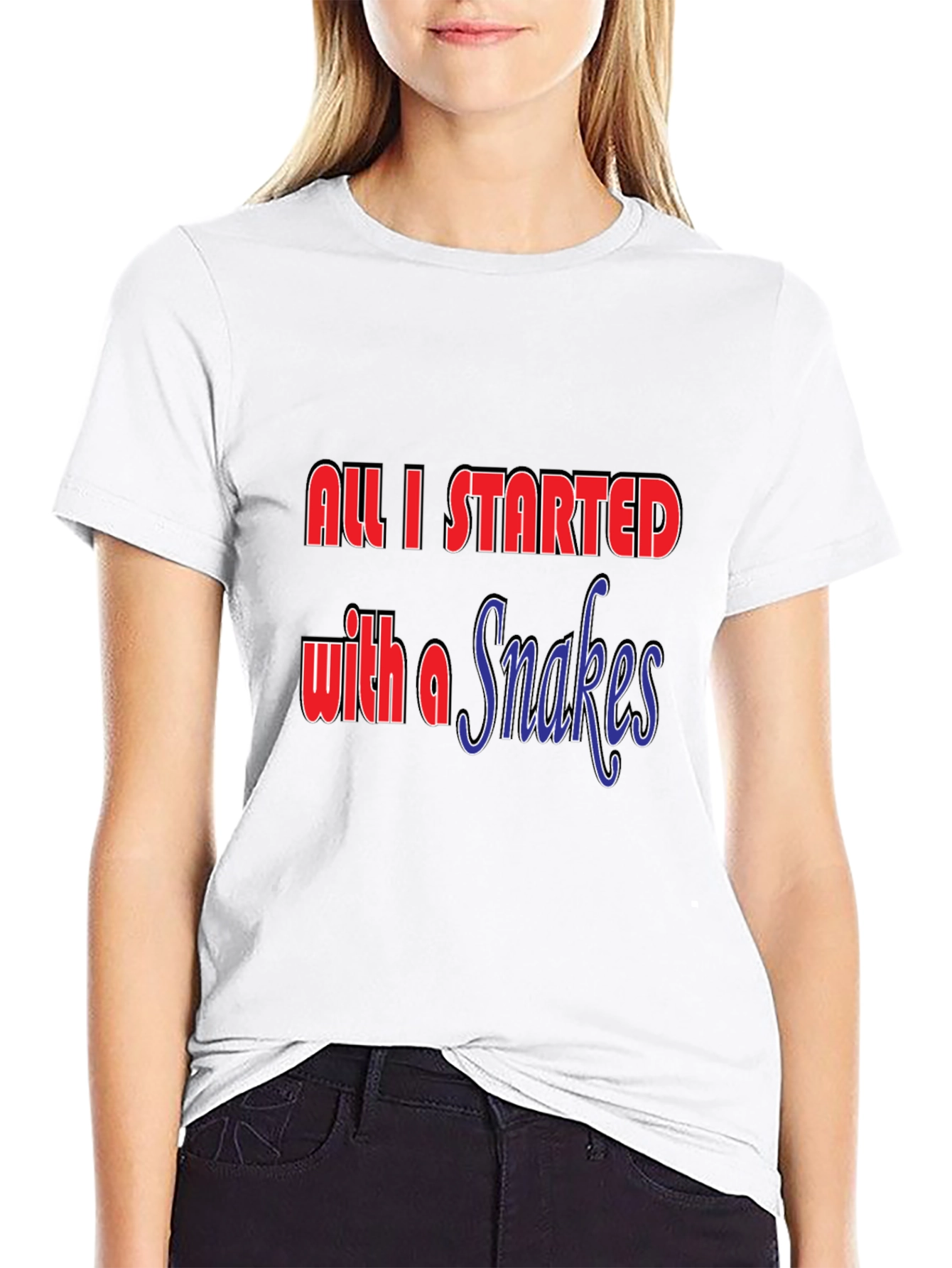All I Started with a Snakes T-Shirt