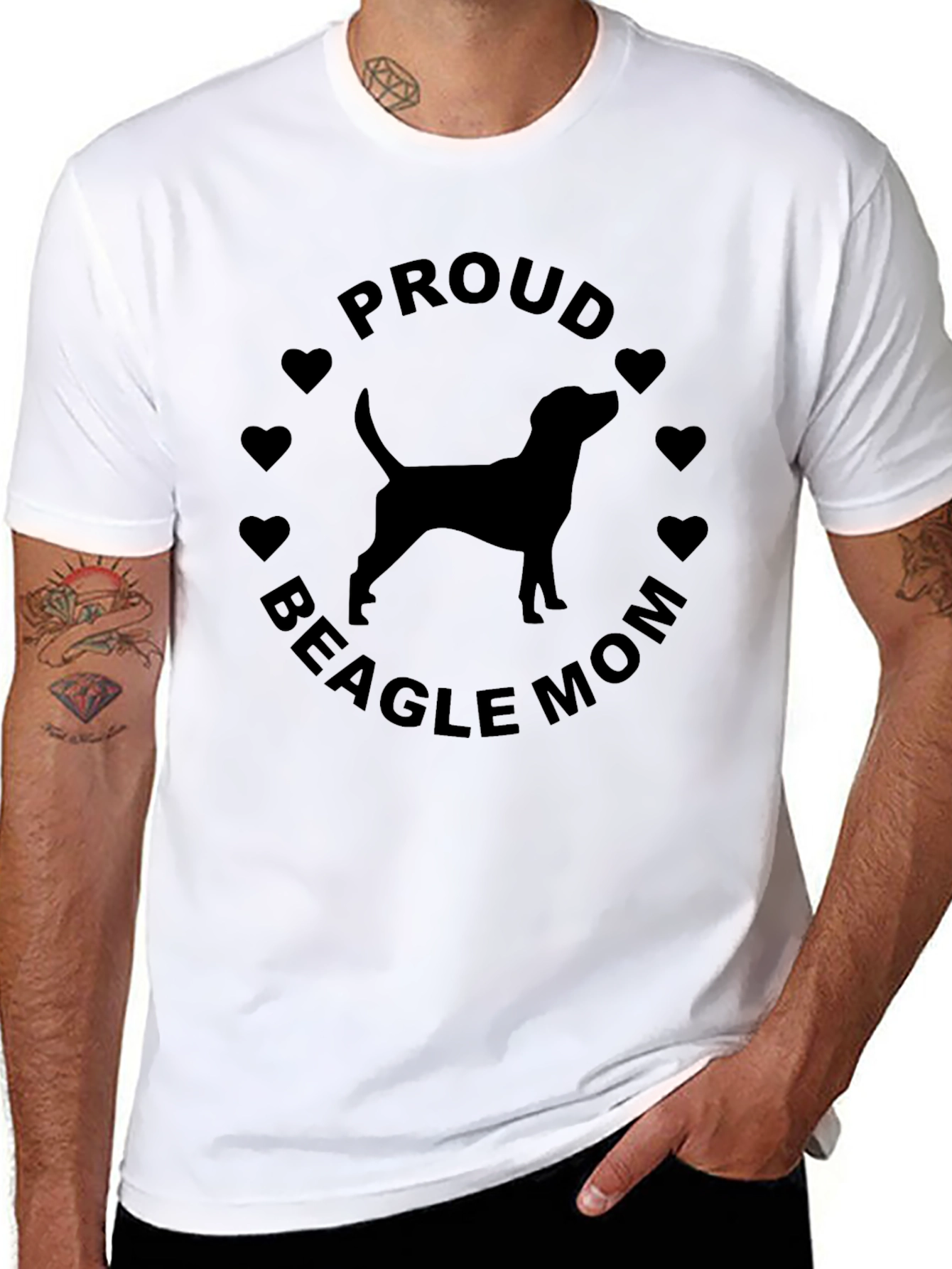 Proud Beagle Mom T-Shirt - Dog Lover Tee