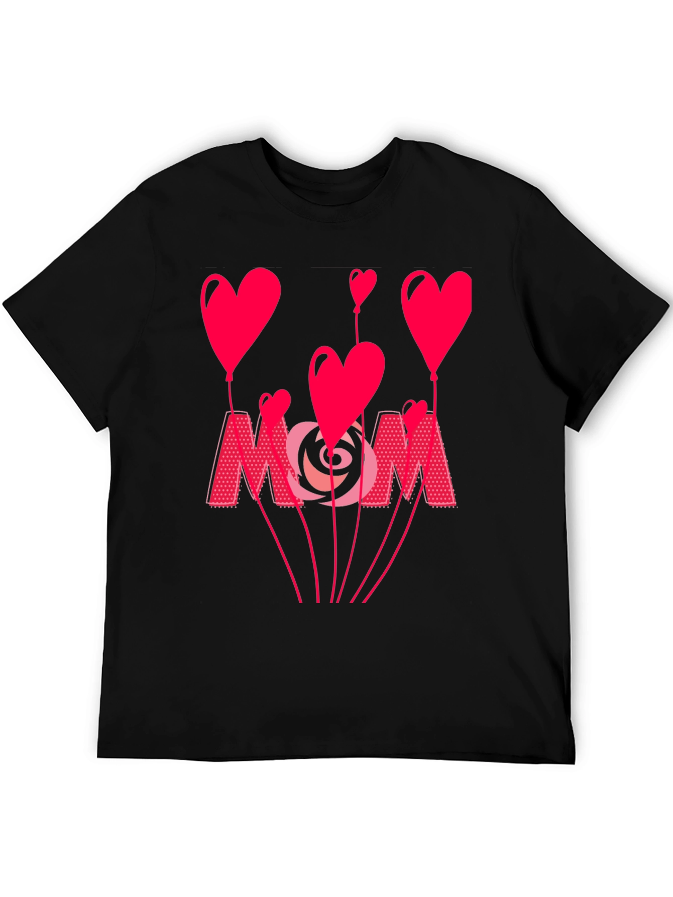 Mom Heart Balloon Graphic Tee - Mothers Day Shirt