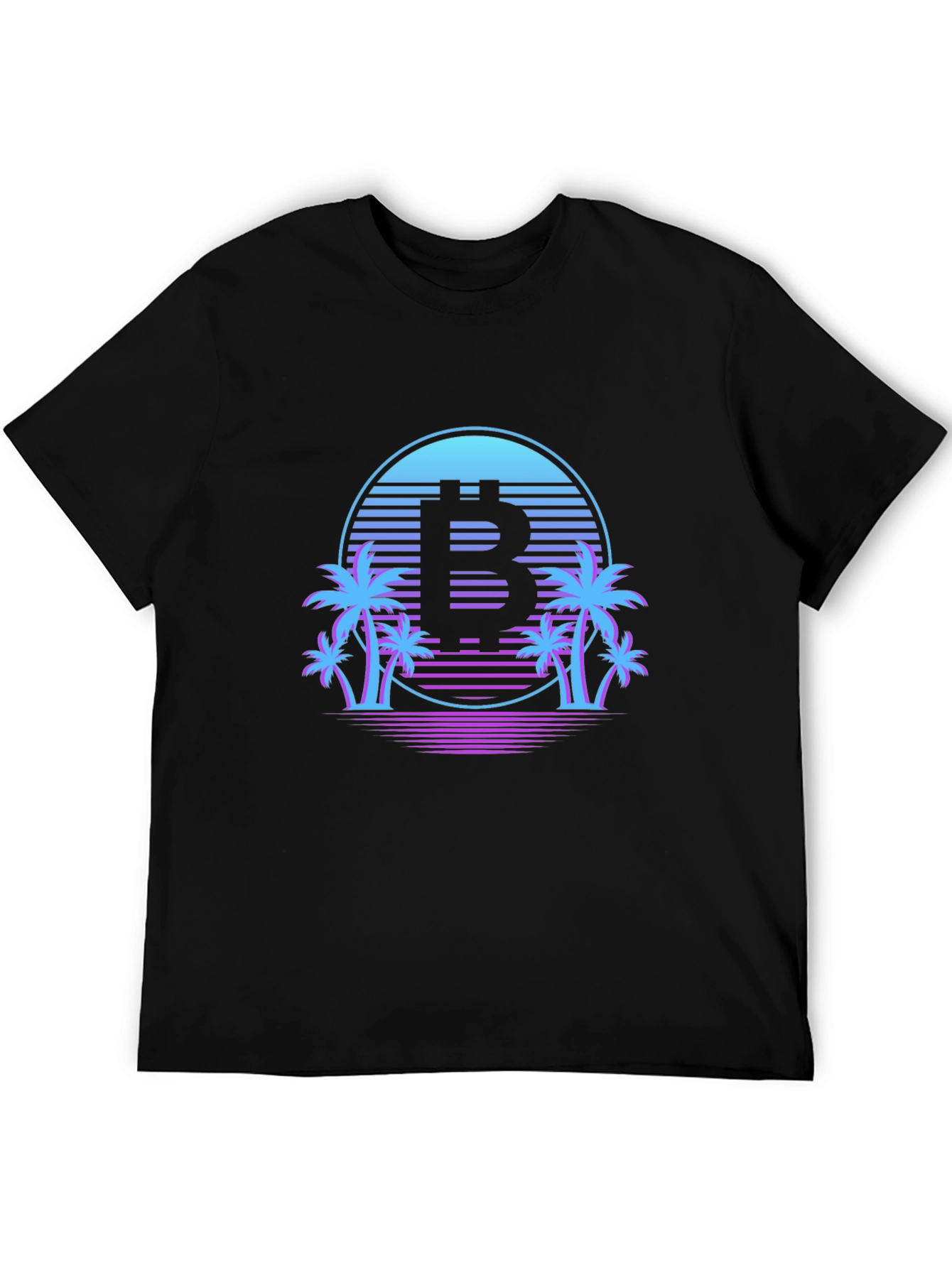Bitcoin Retro Palm Tree T-Shirt