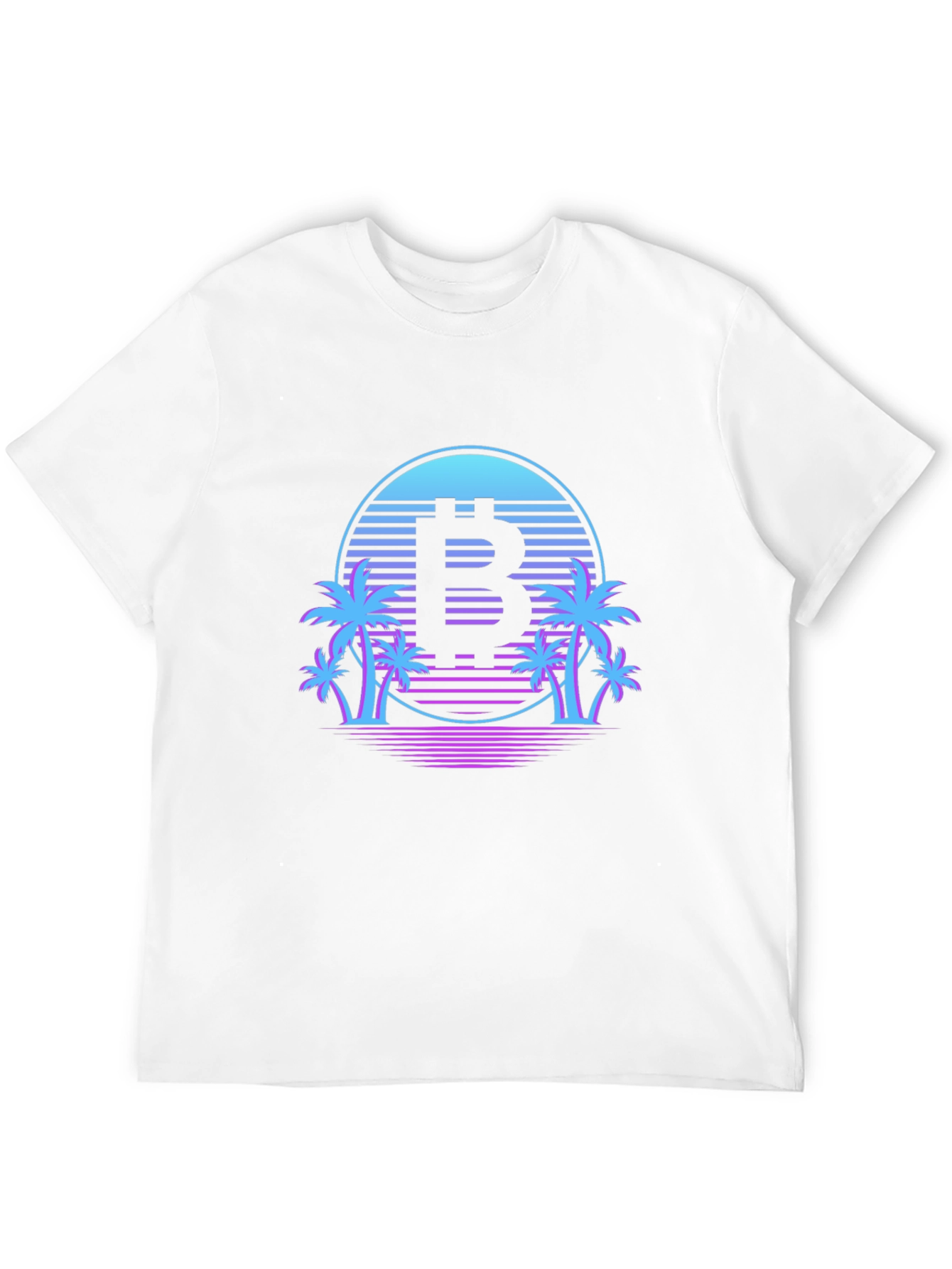 Bitcoin Retro Palm Tree T-Shirt