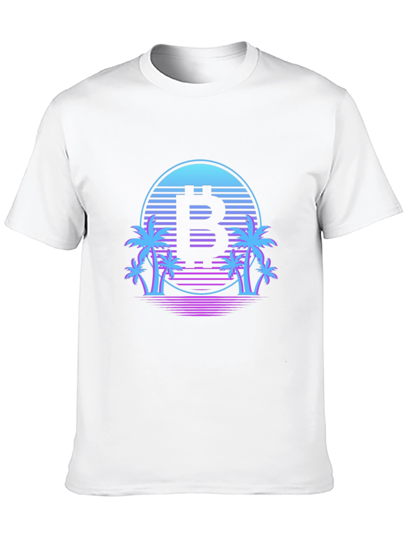 Bitcoin Retro Palm Tree T-Shirt