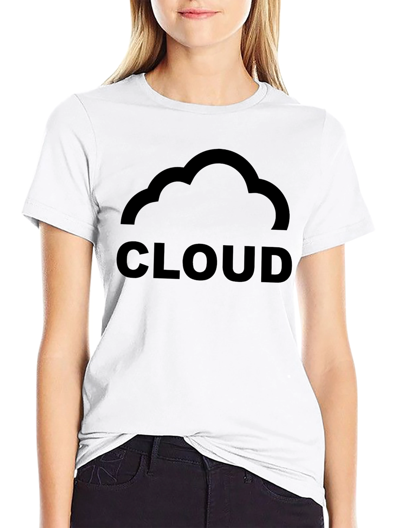 Cloud Graphic Black T-Shirt