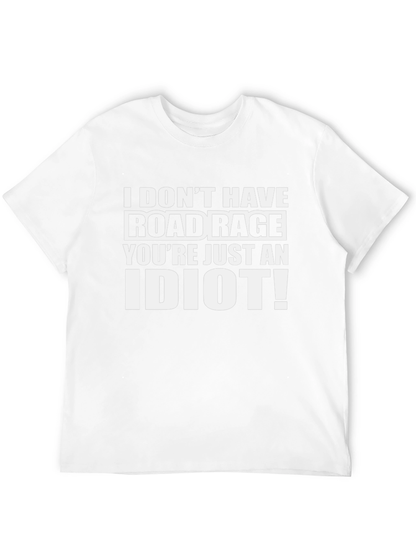 Road Rage Funny Graphic T-Shirt - Black