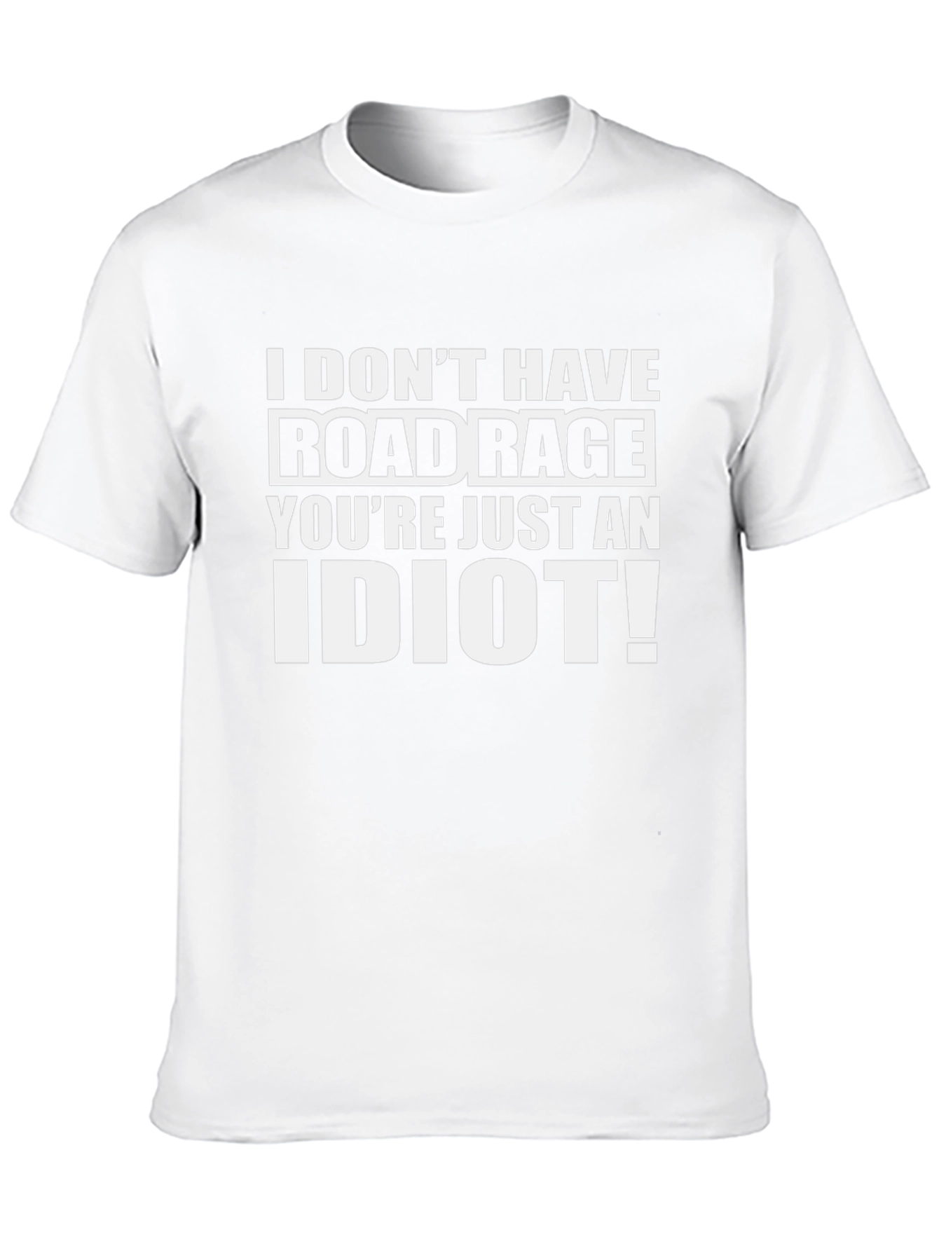 Road Rage Funny Graphic T-Shirt - Black