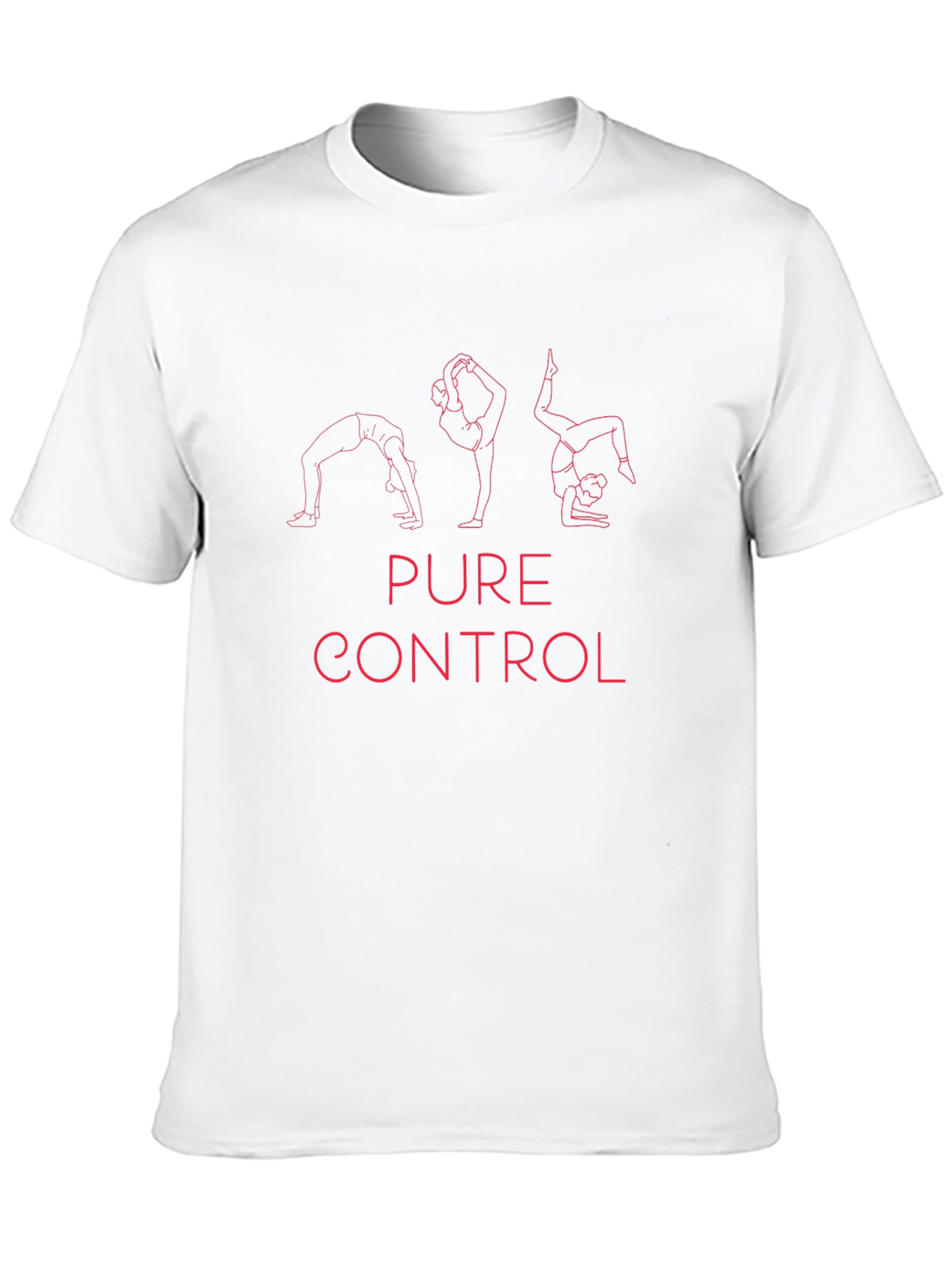 Pure Control Yoga Pose Graphic Tee - Black