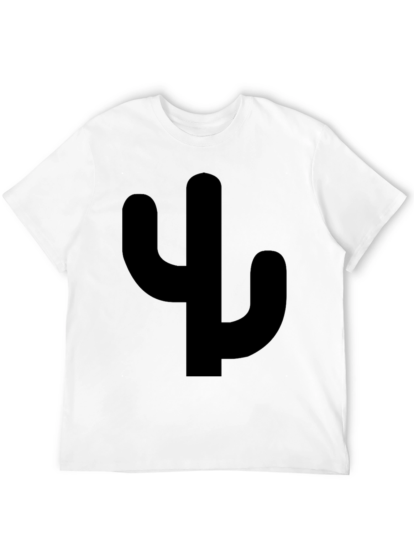 Cactus Silhouette Graphic Tee - Casual Style