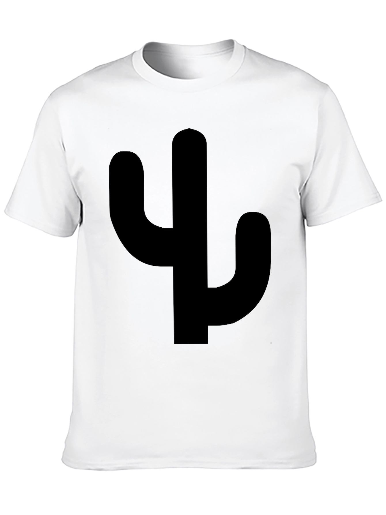 Cactus Silhouette Graphic Tee - Casual Style