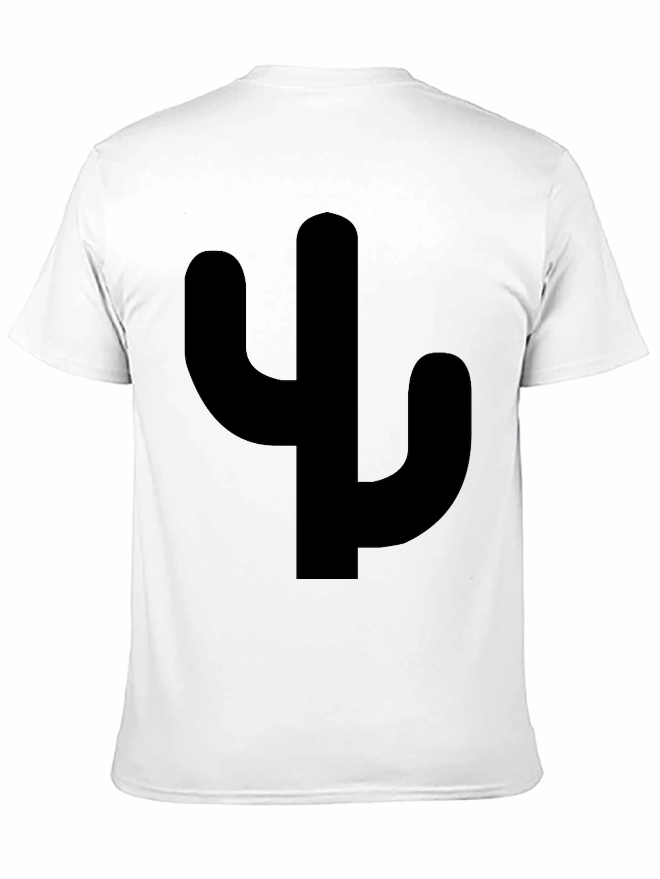 Cactus Silhouette Graphic Tee - Casual Style