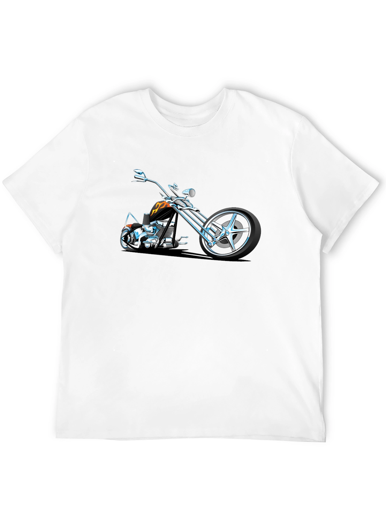 Cool Motorcycle Graphic Tee - Black