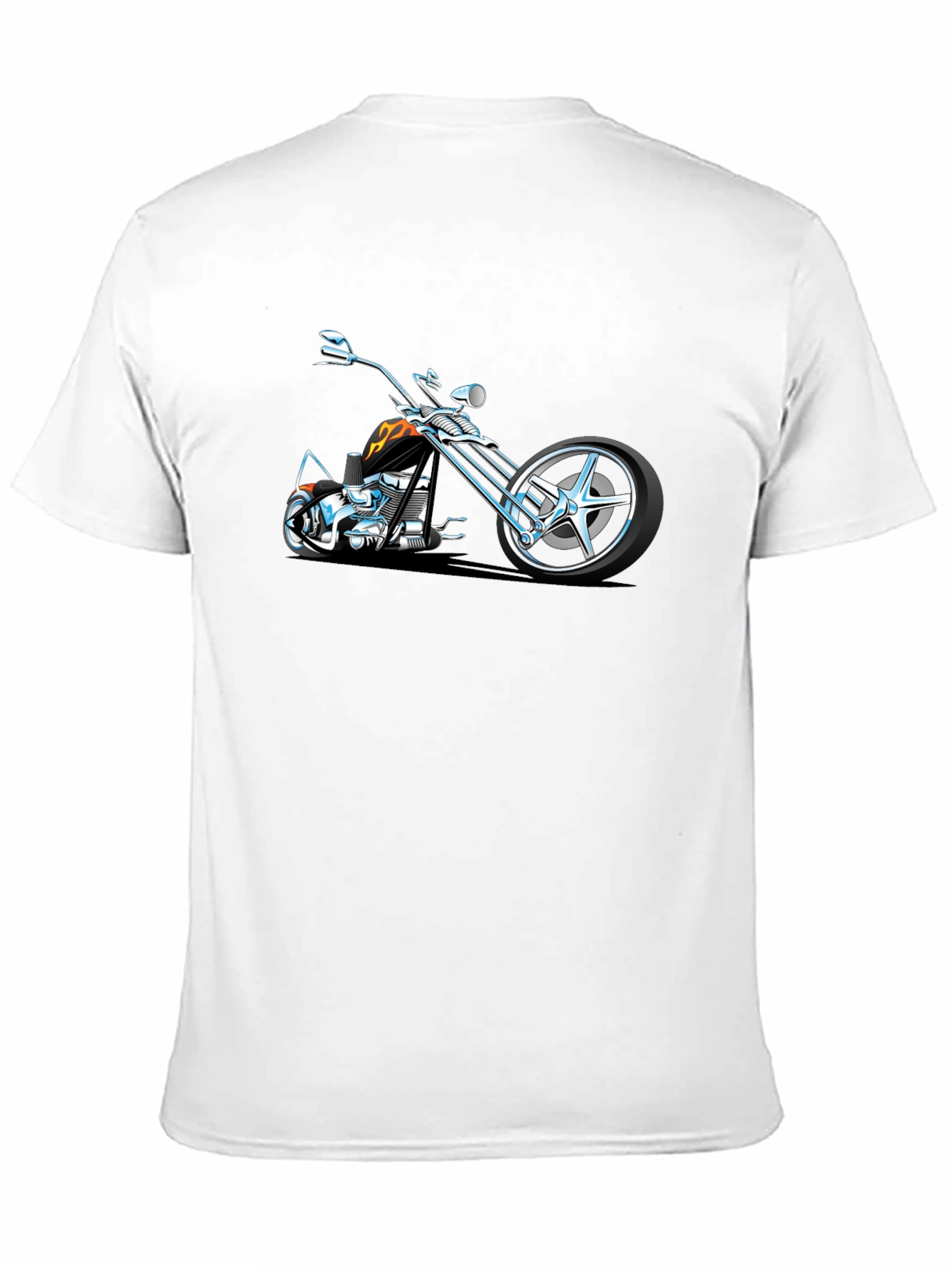 Cool Motorcycle Graphic Tee - Black