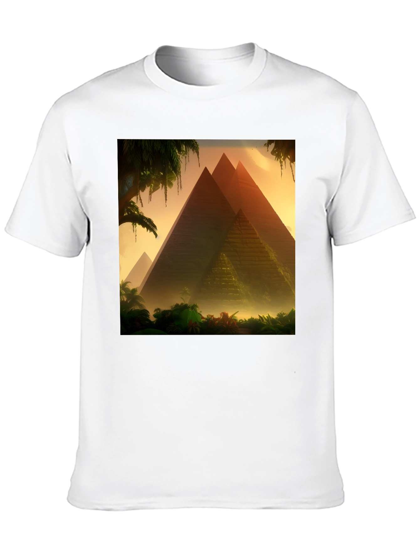 Pyramid Graphic T-Shirt - Egypt Landscape Tee