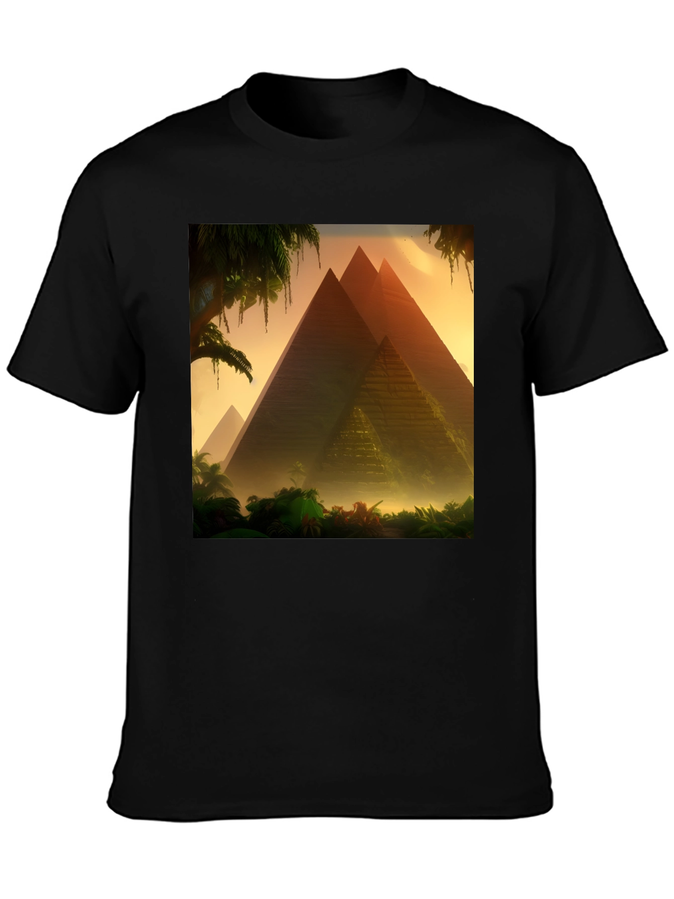 Pyramid Graphic T-Shirt - Egypt Landscape Tee