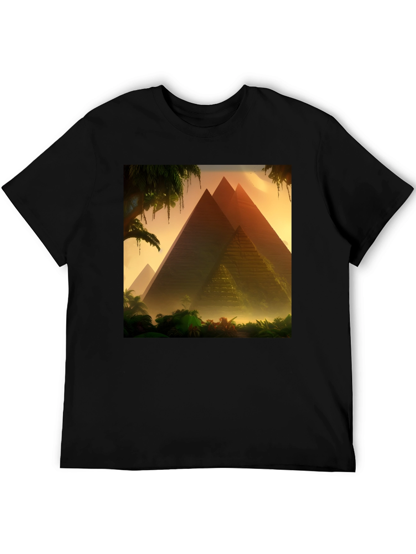 Pyramid Graphic T-Shirt - Egypt Landscape Tee