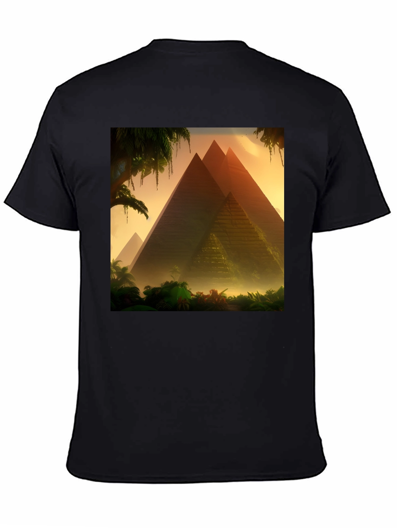 Pyramid Graphic T-Shirt - Egypt Landscape Tee