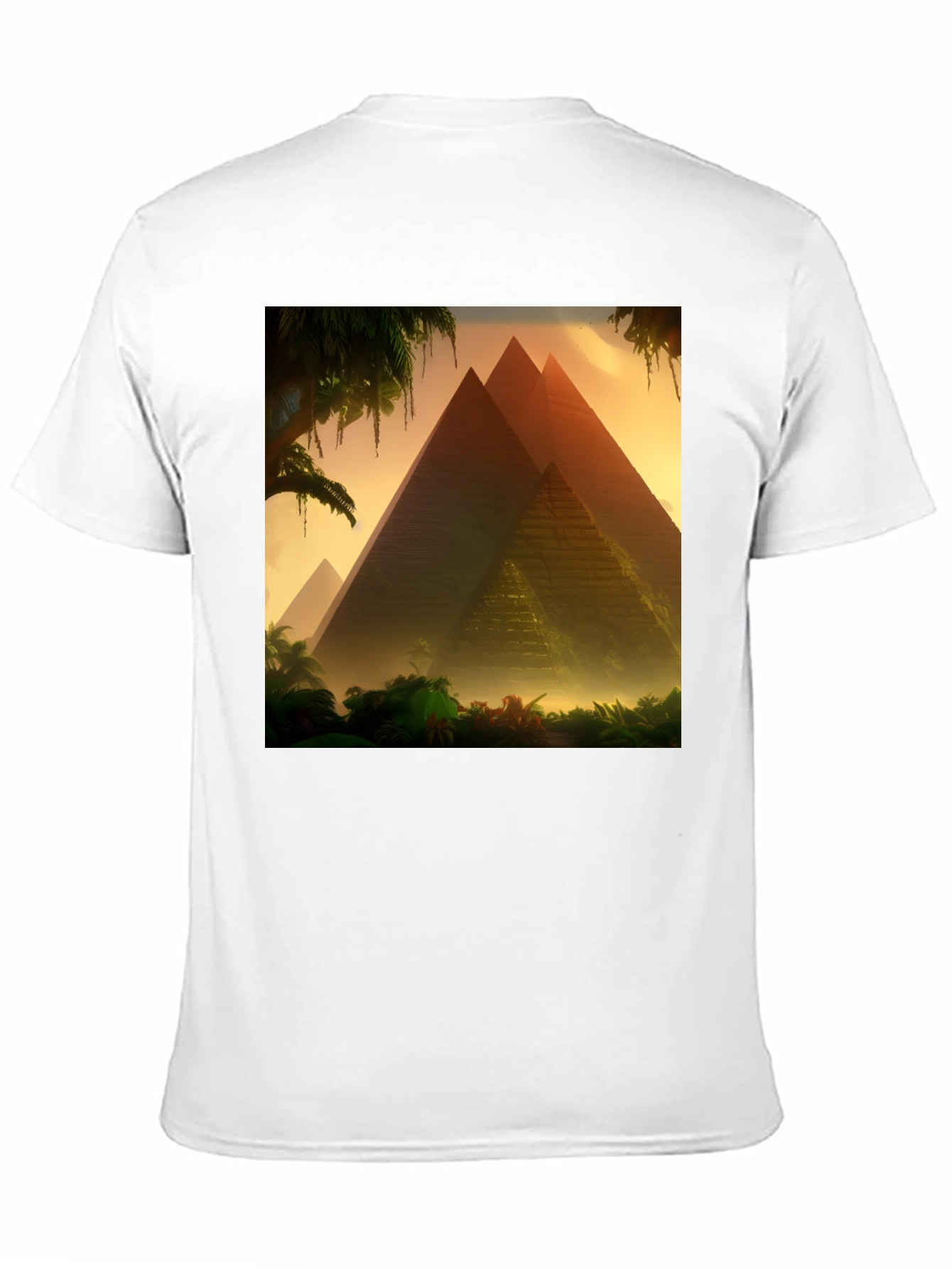 Pyramid Graphic T-Shirt - Egypt Landscape Tee