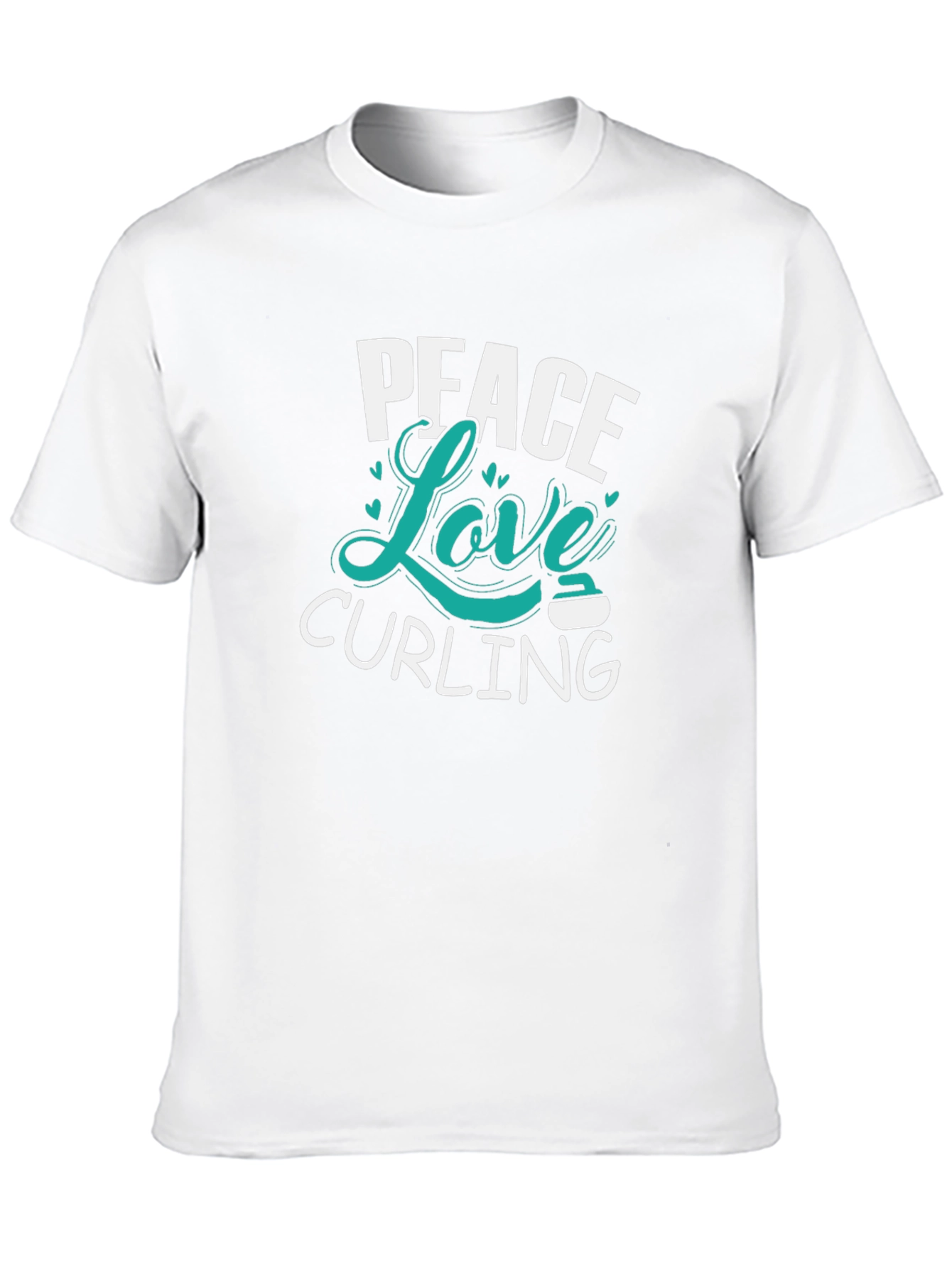 Peace Love Curling Graphic T-Shirt