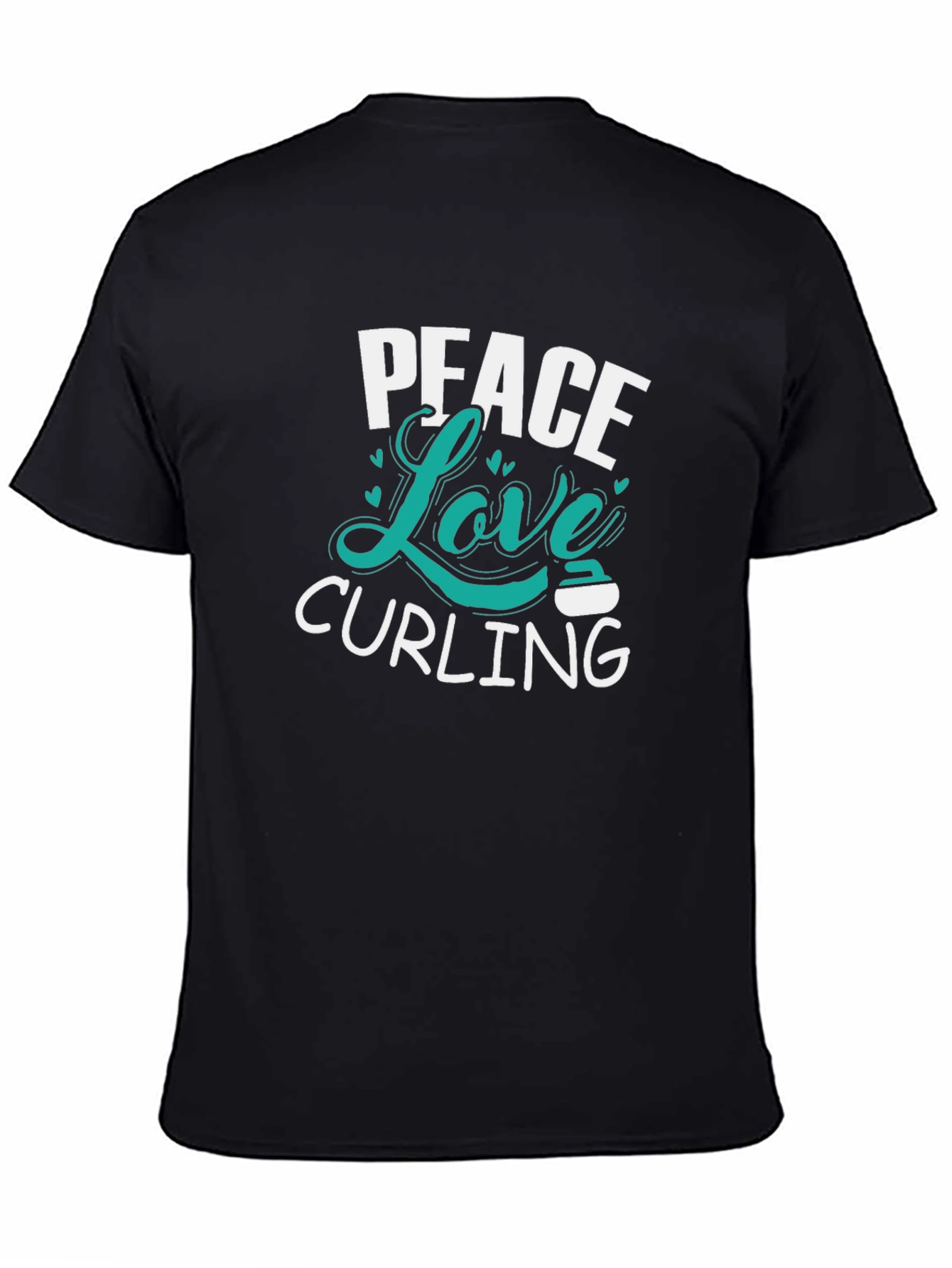 Peace Love Curling Graphic T-Shirt