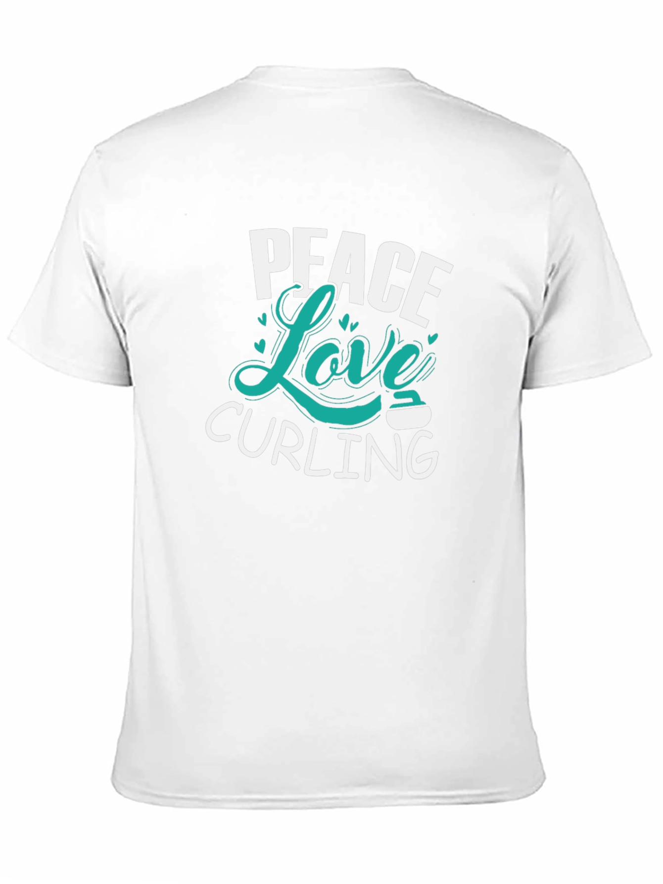 Peace Love Curling Graphic T-Shirt