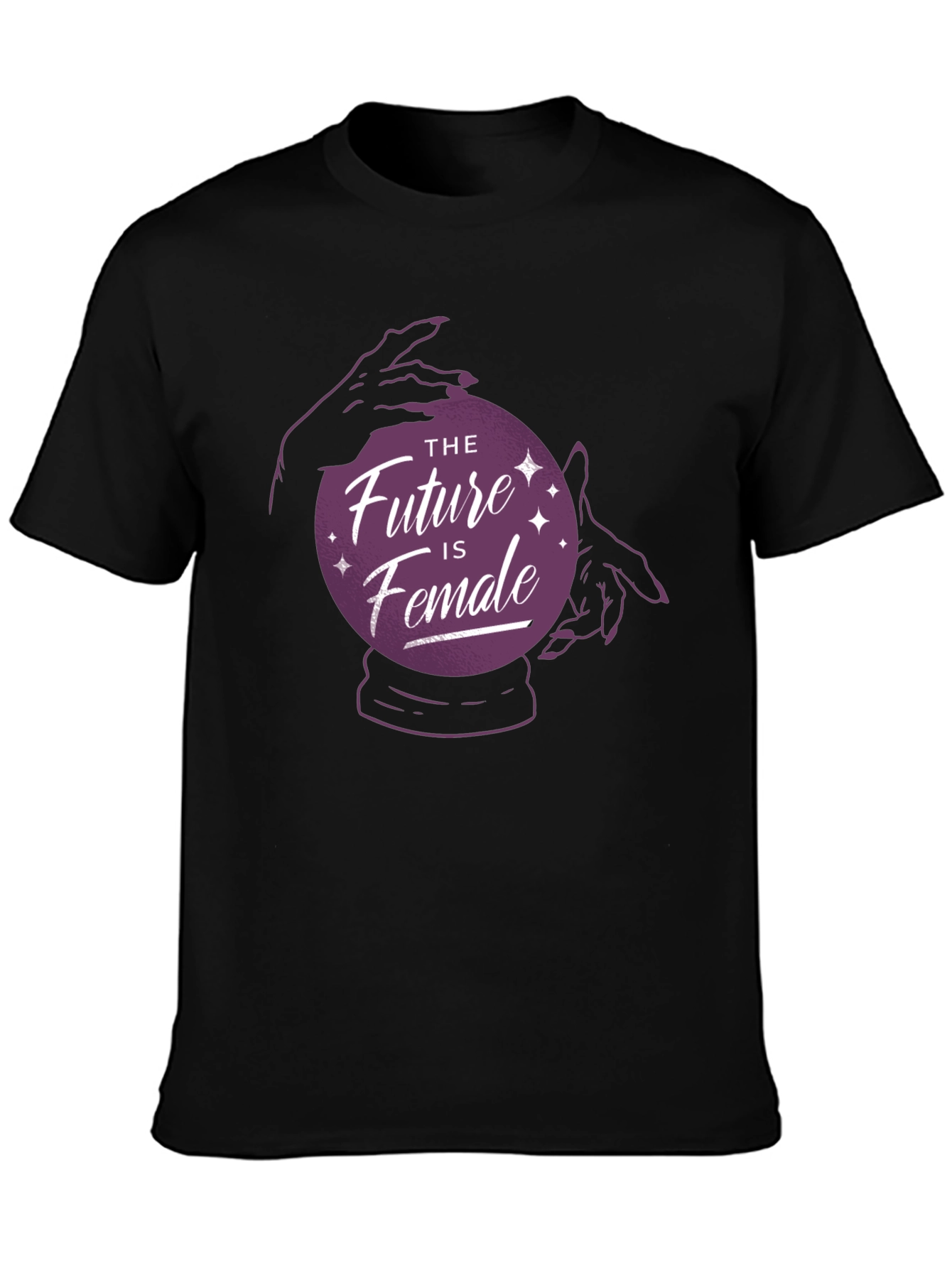 The Future is Female Graphic Tee - Black