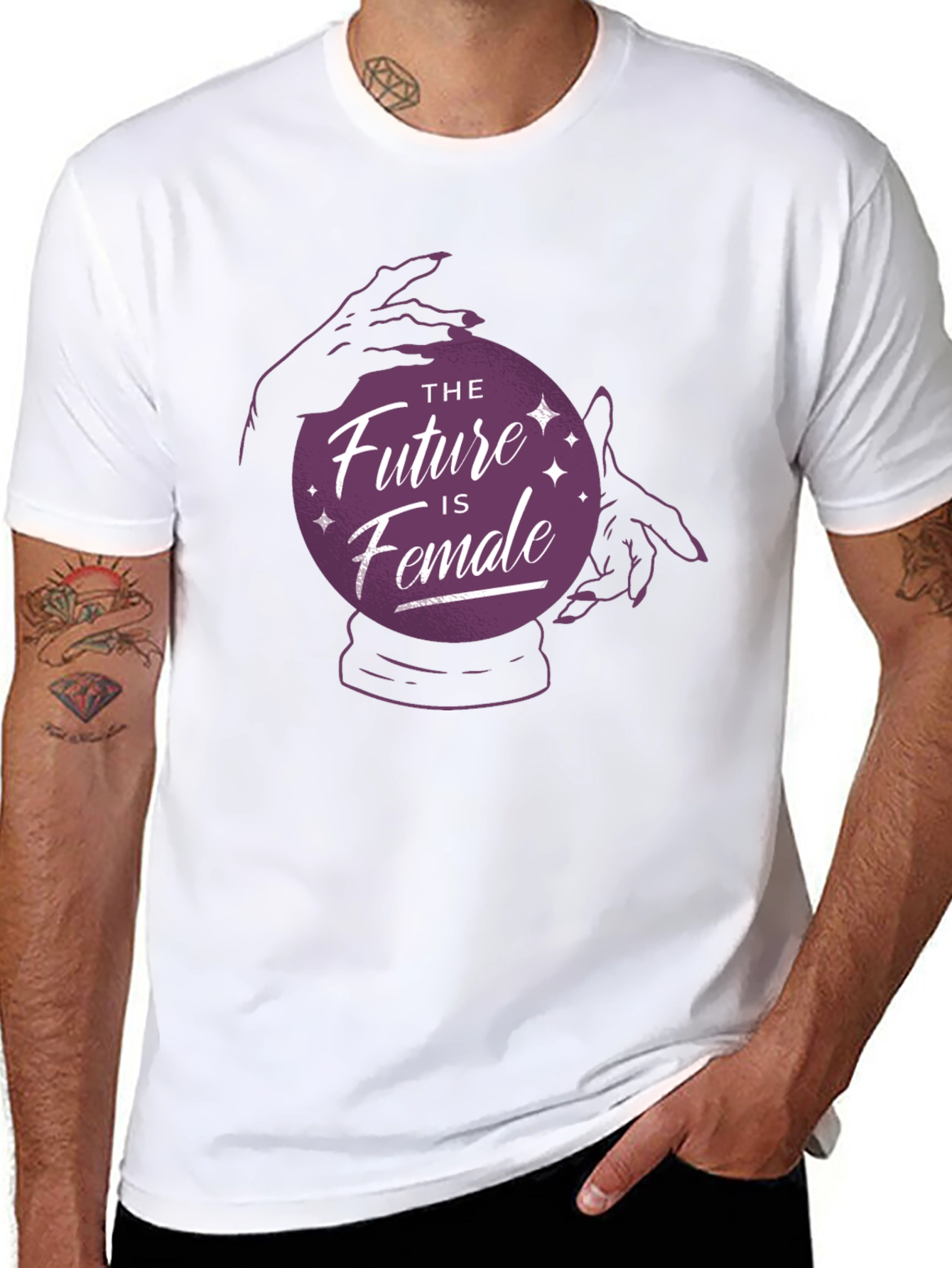 The Future is Female Graphic Tee - Black