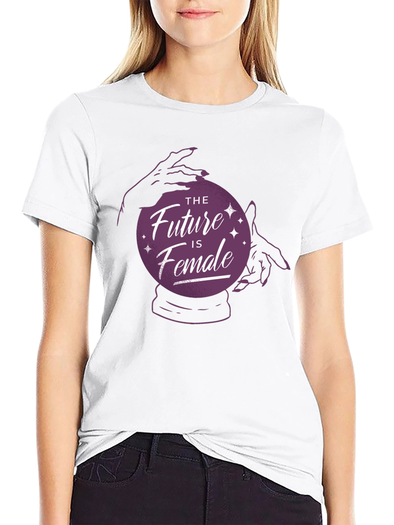 The Future is Female Graphic Tee - Black