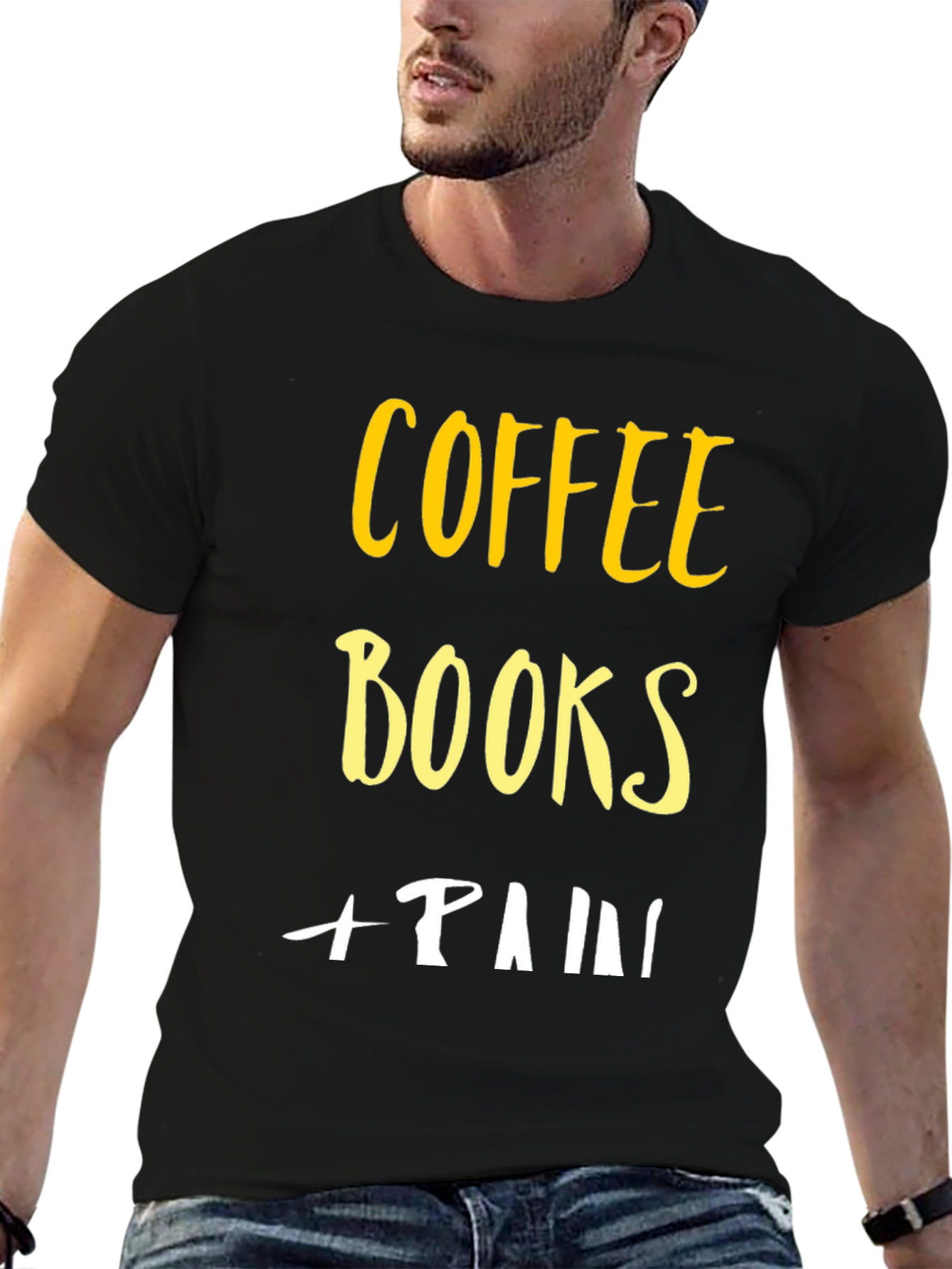 Coffee Books Pain Graphic Tee - Unisex