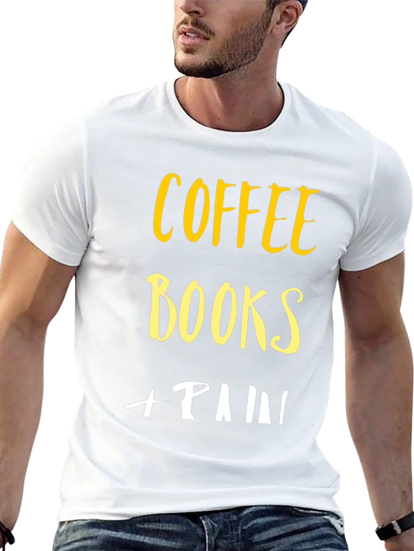 Coffee Books Pain Graphic Tee - Unisex