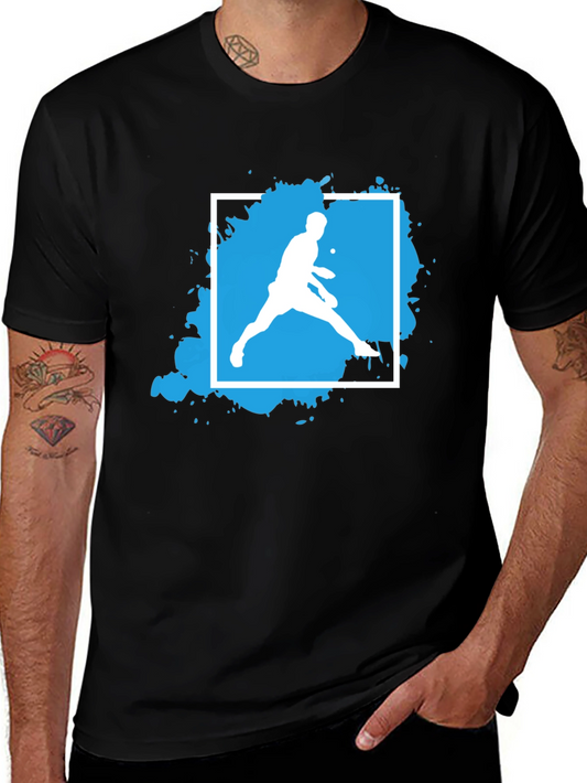 Tennis Player Graphic Tee - Modern Sport Style