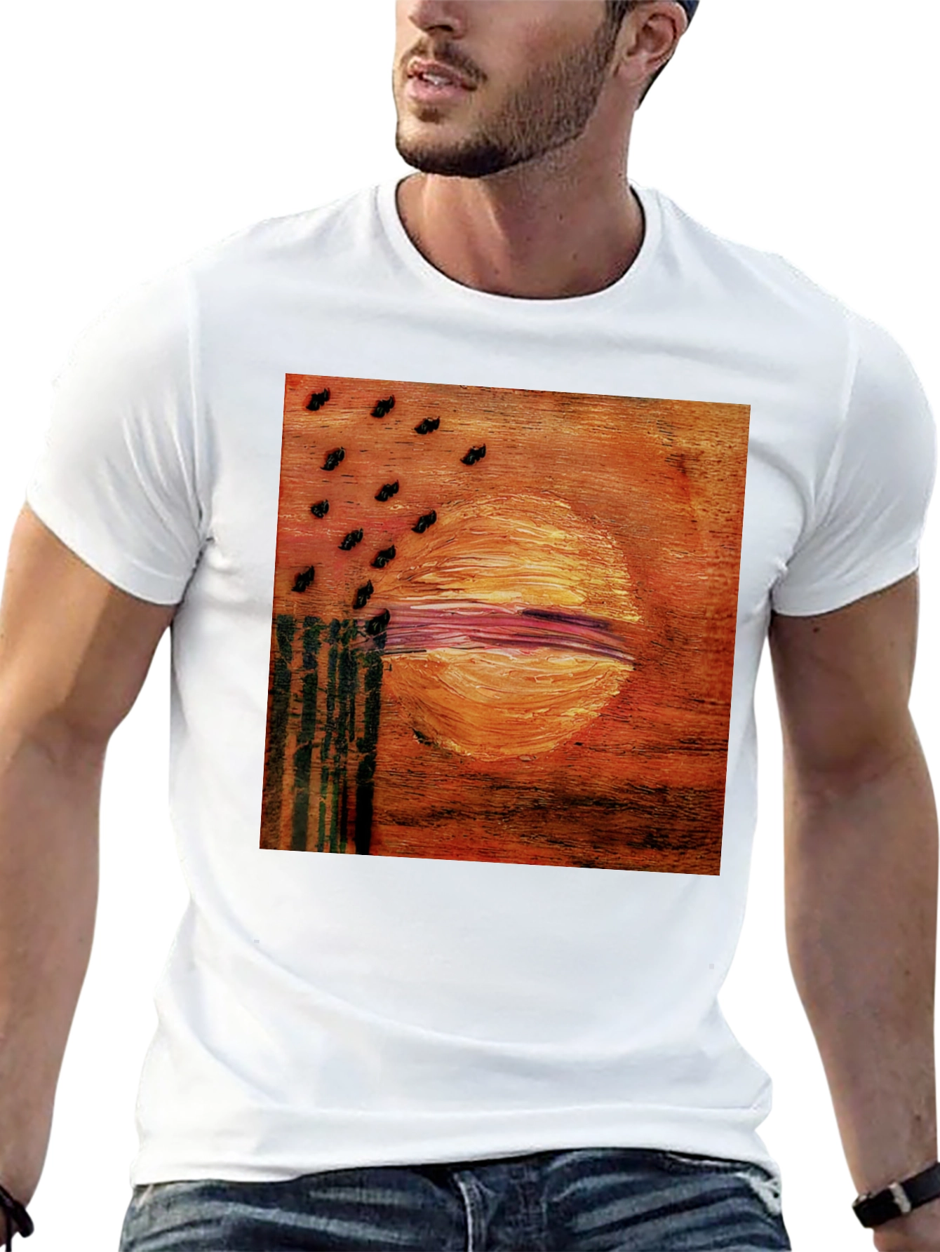 Abstract Sun Graphic Tee