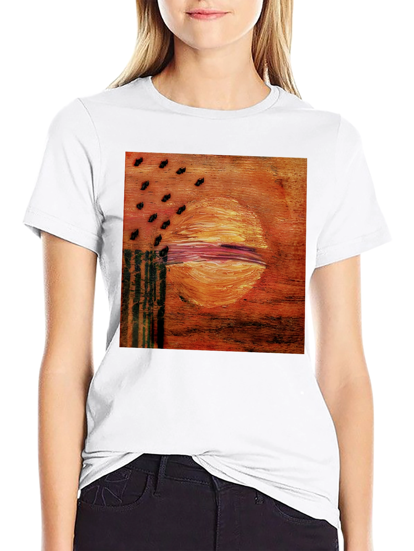 Abstract Sun Graphic Tee