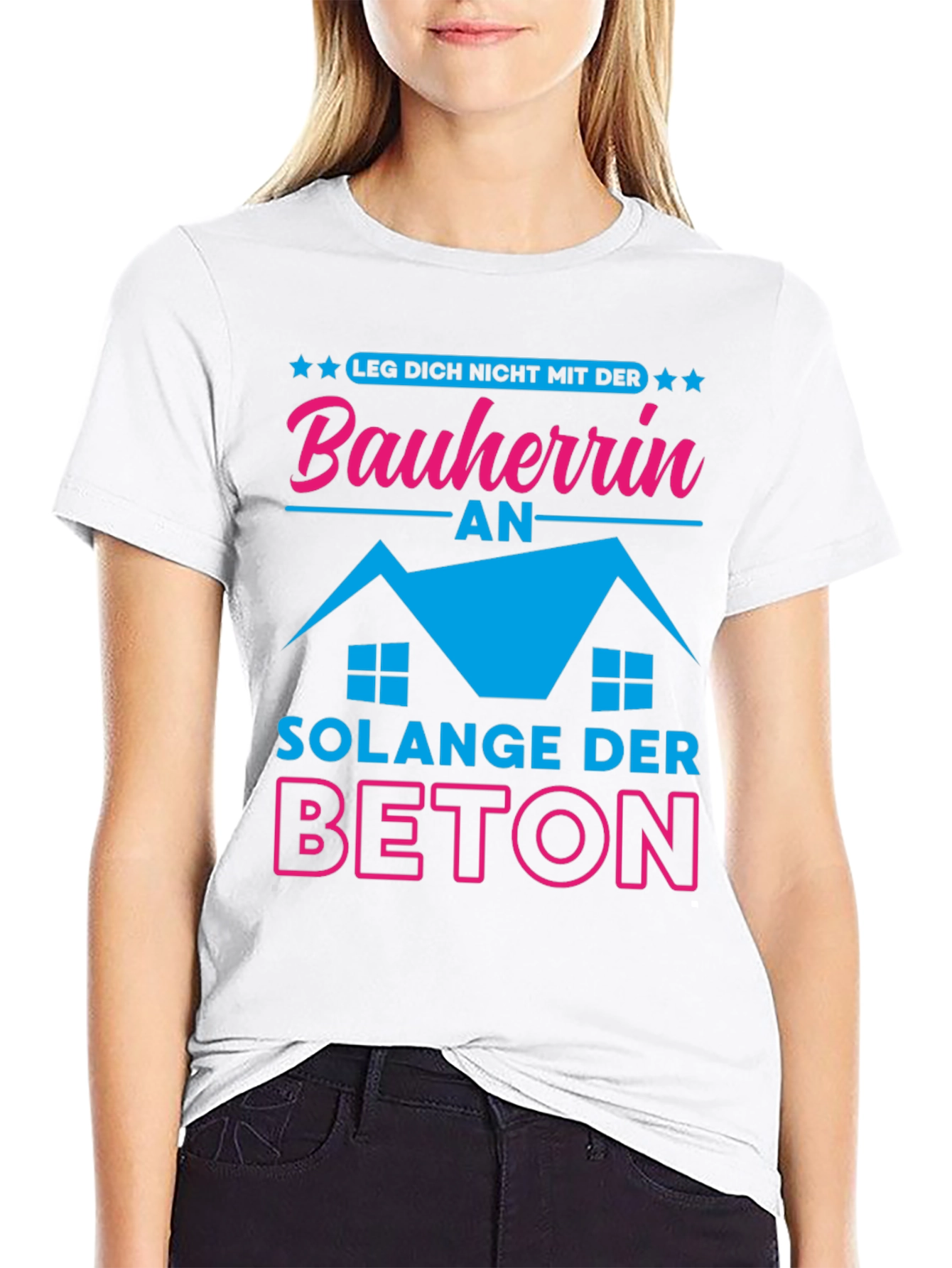 Bauherrin Beton T-Shirt - Funny German Construction Tee
